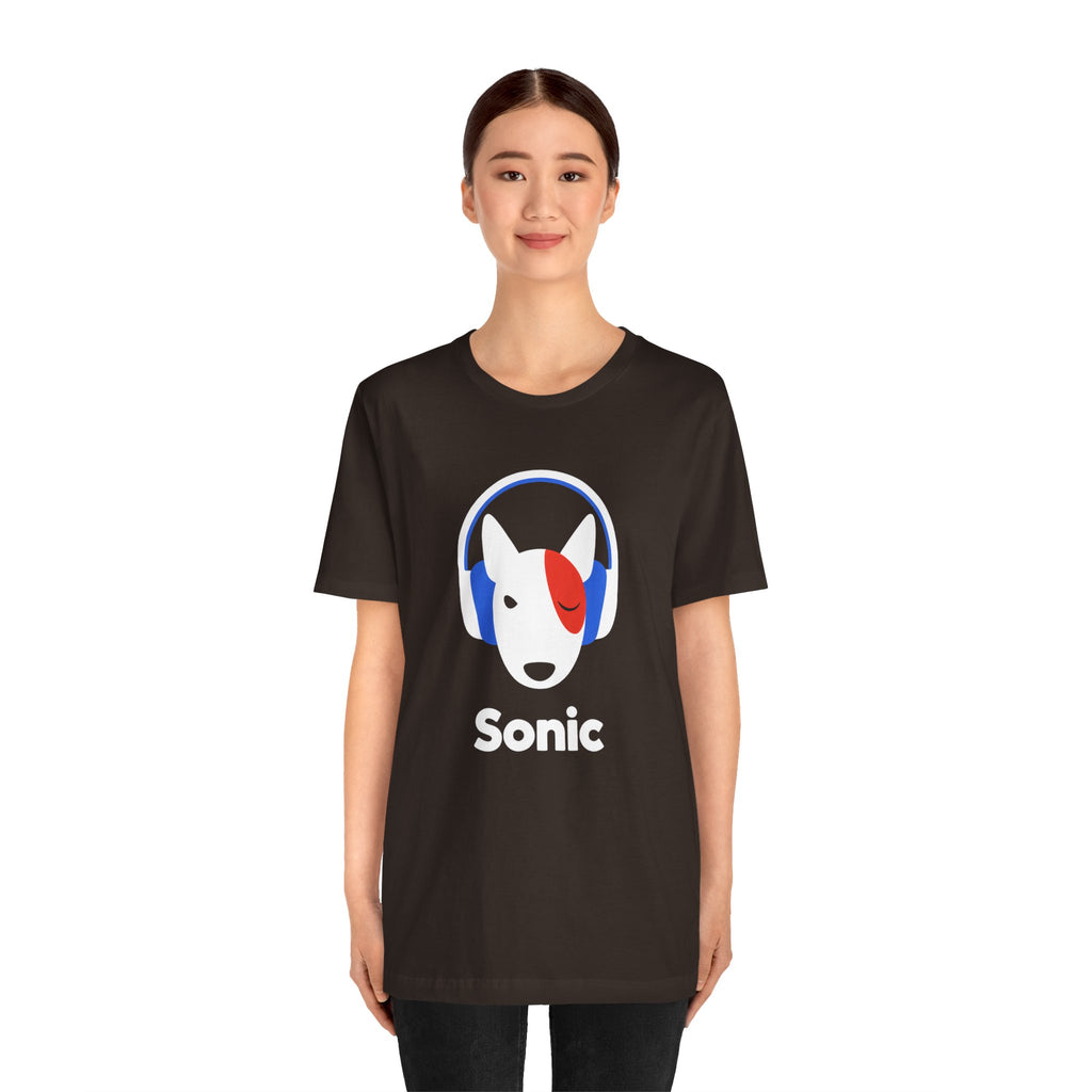 Sonic Bull Terrier Graphic T-Shirt | Minimalist Designer Toy Streetwear