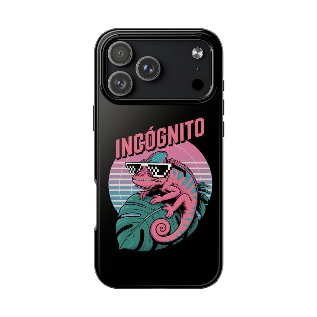 Incógnito Retro Chameleon Tough Phone Case | Synthwave Aesthetic