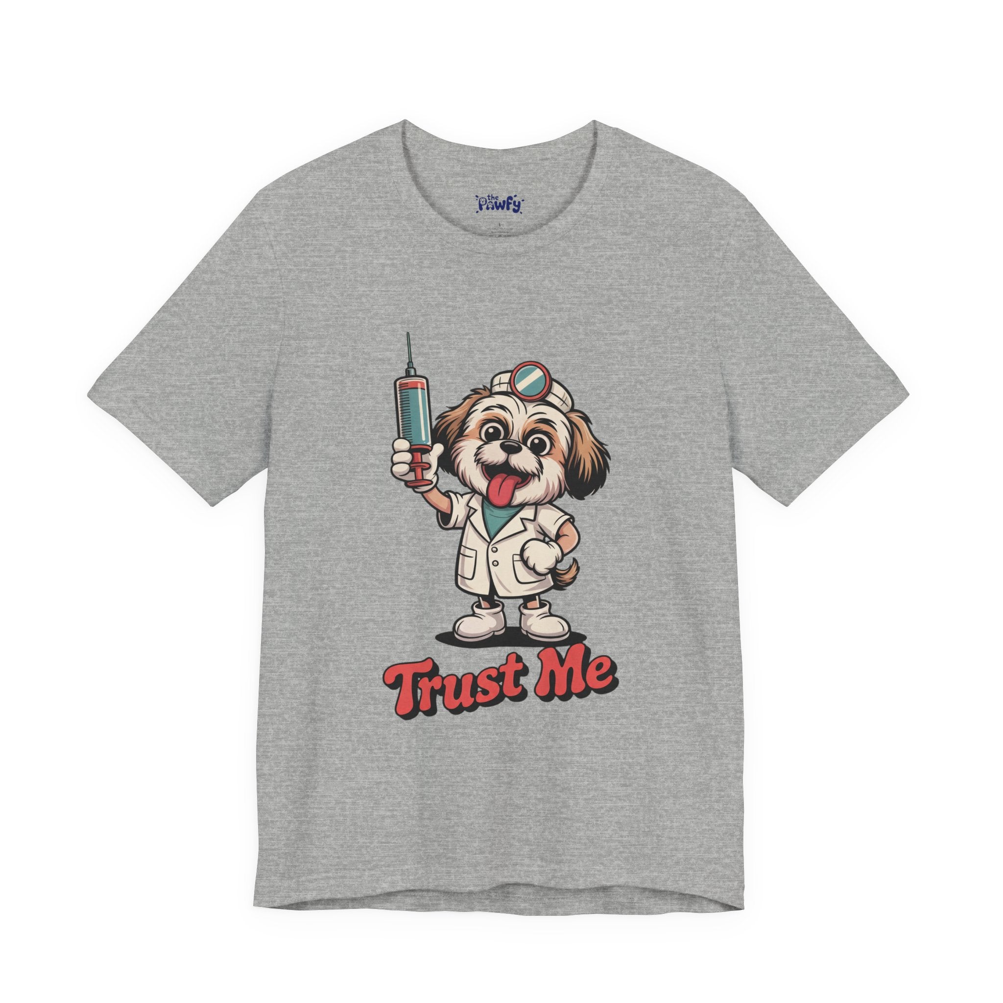 Trust Me Shih Tzu Doctor Graphic T-Shirt | Retro Rubber Hose Streetwear