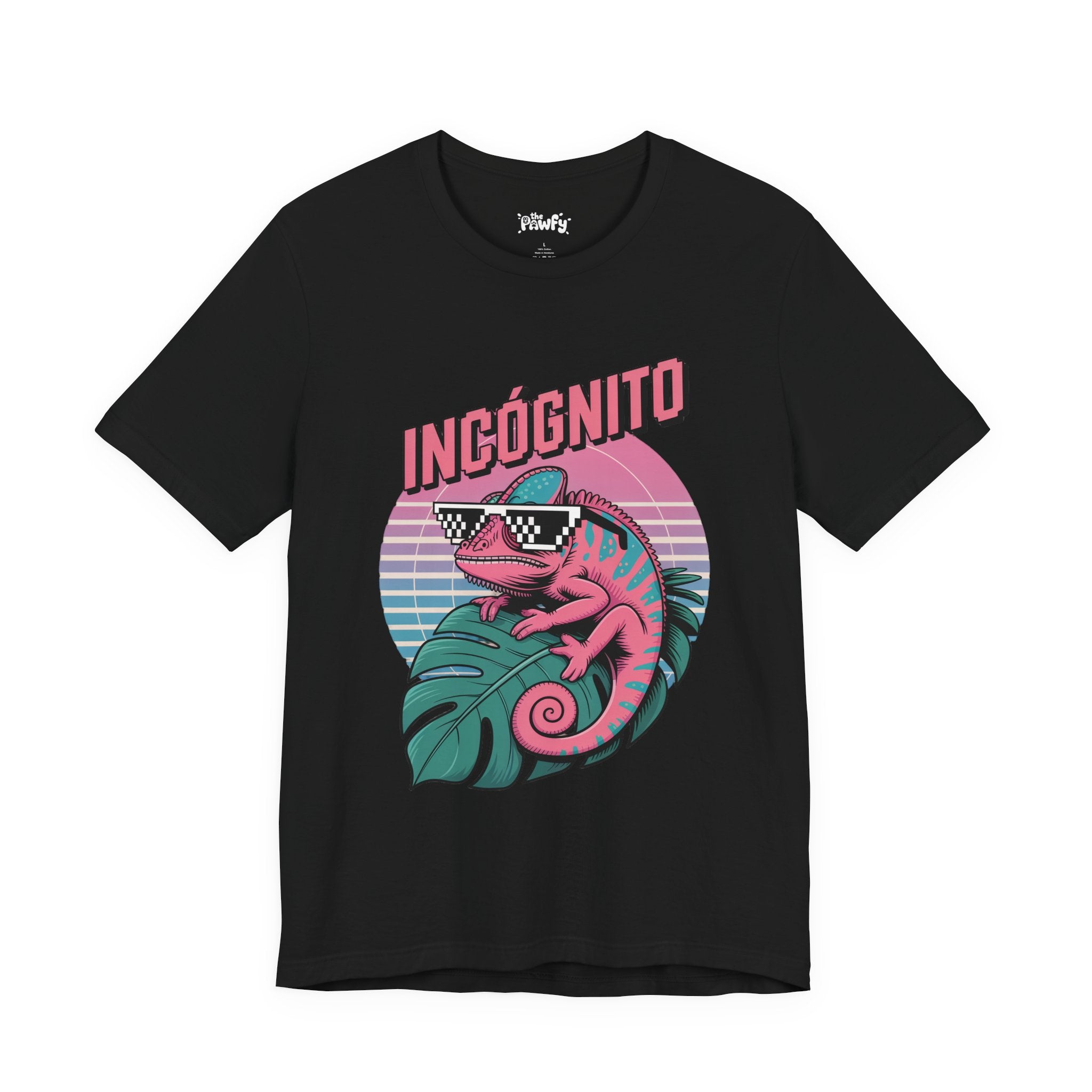Incógnito Retro Chameleon Graphic T-Shirt | Synthwave Streetwear