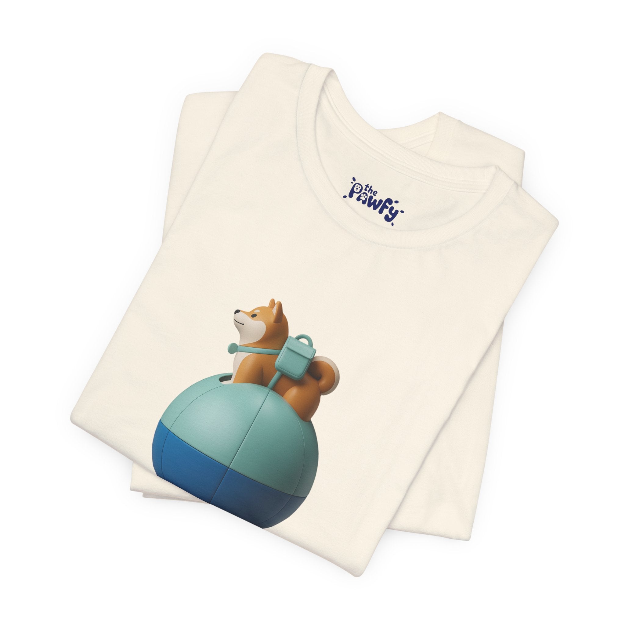 Anywhere Shiba Graphic T-Shirt | Minimalist Vinyl Toy Streetwear