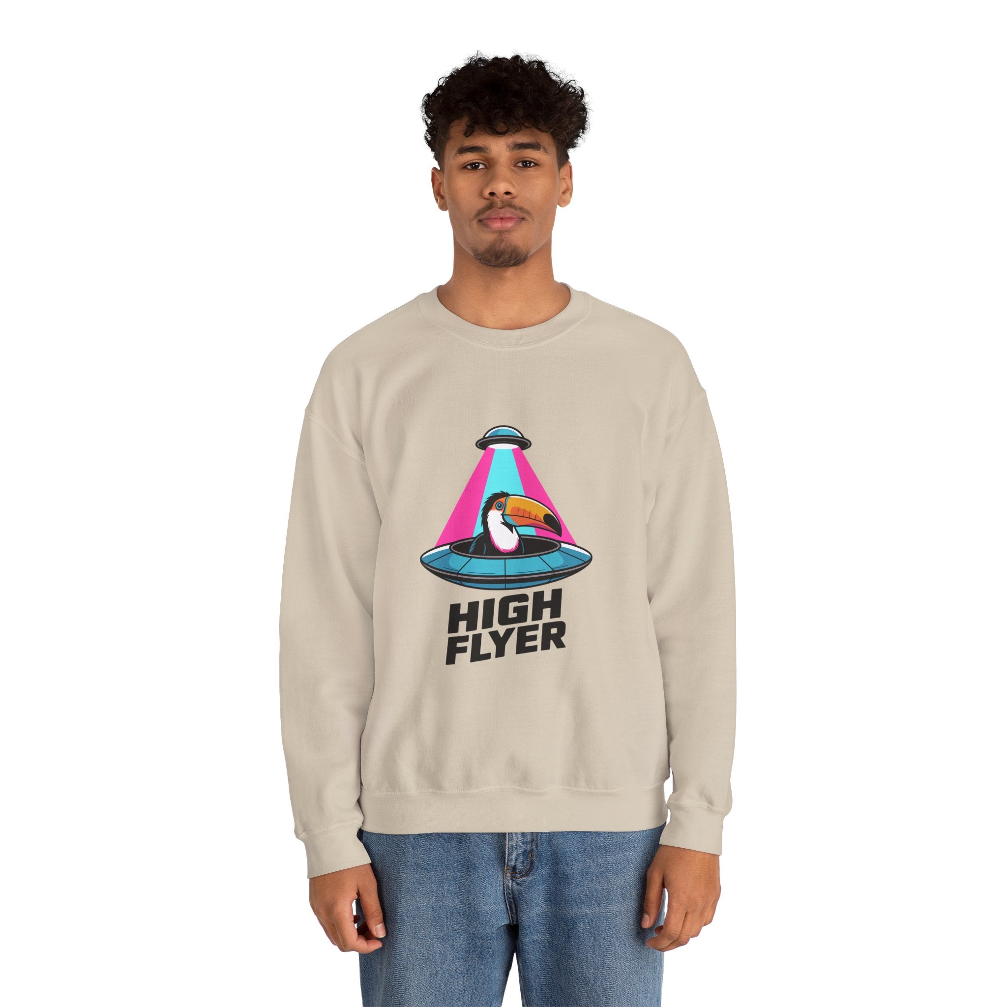 High Flyer UFO Premium Sweatshirt | Neon Sci-Fi Capsule