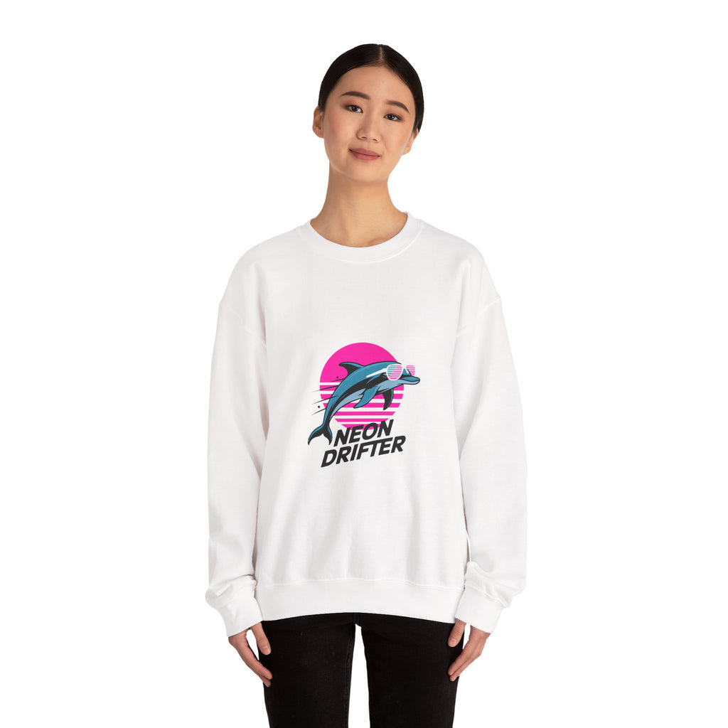 Neon Drifter Outrun Crewneck | 80s Velocity Series
