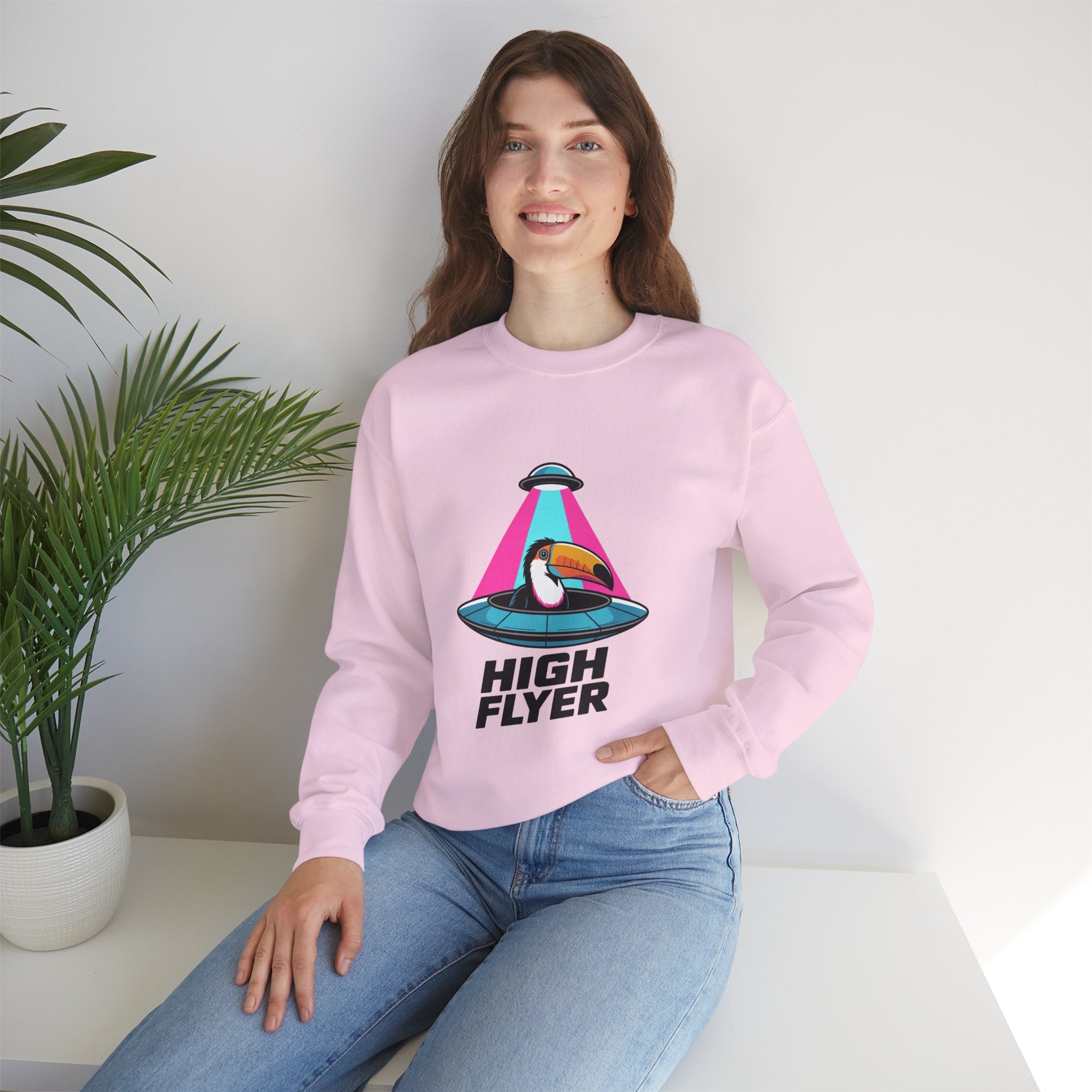 High Flyer UFO Premium Sweatshirt | Neon Sci-Fi Capsule
