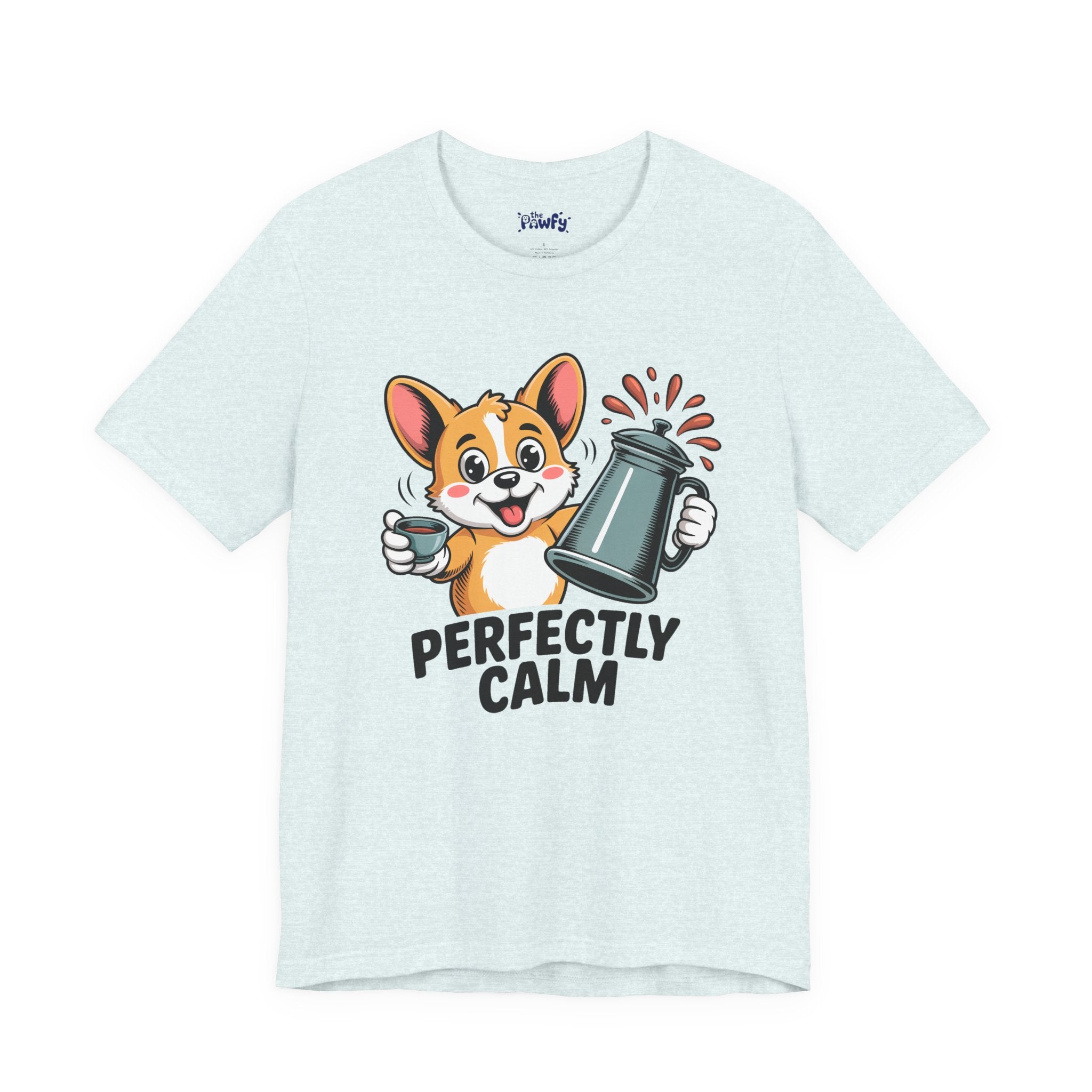 Perfectly Calm Corgi Graphic T-Shirt | Over-caffeinated Vintage Apparel