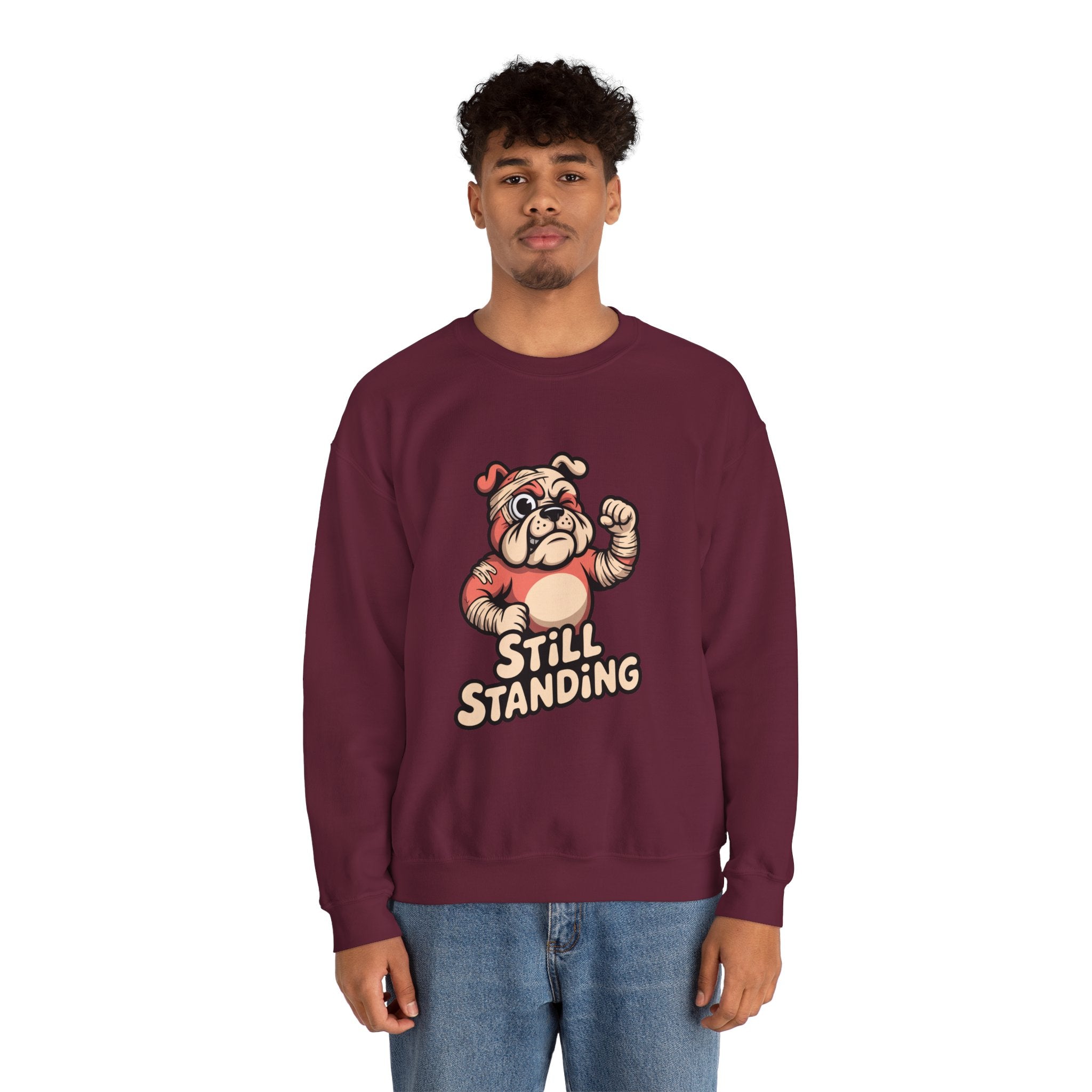 Still Standing Brawler Crewneck | Heavyweight Syndicate