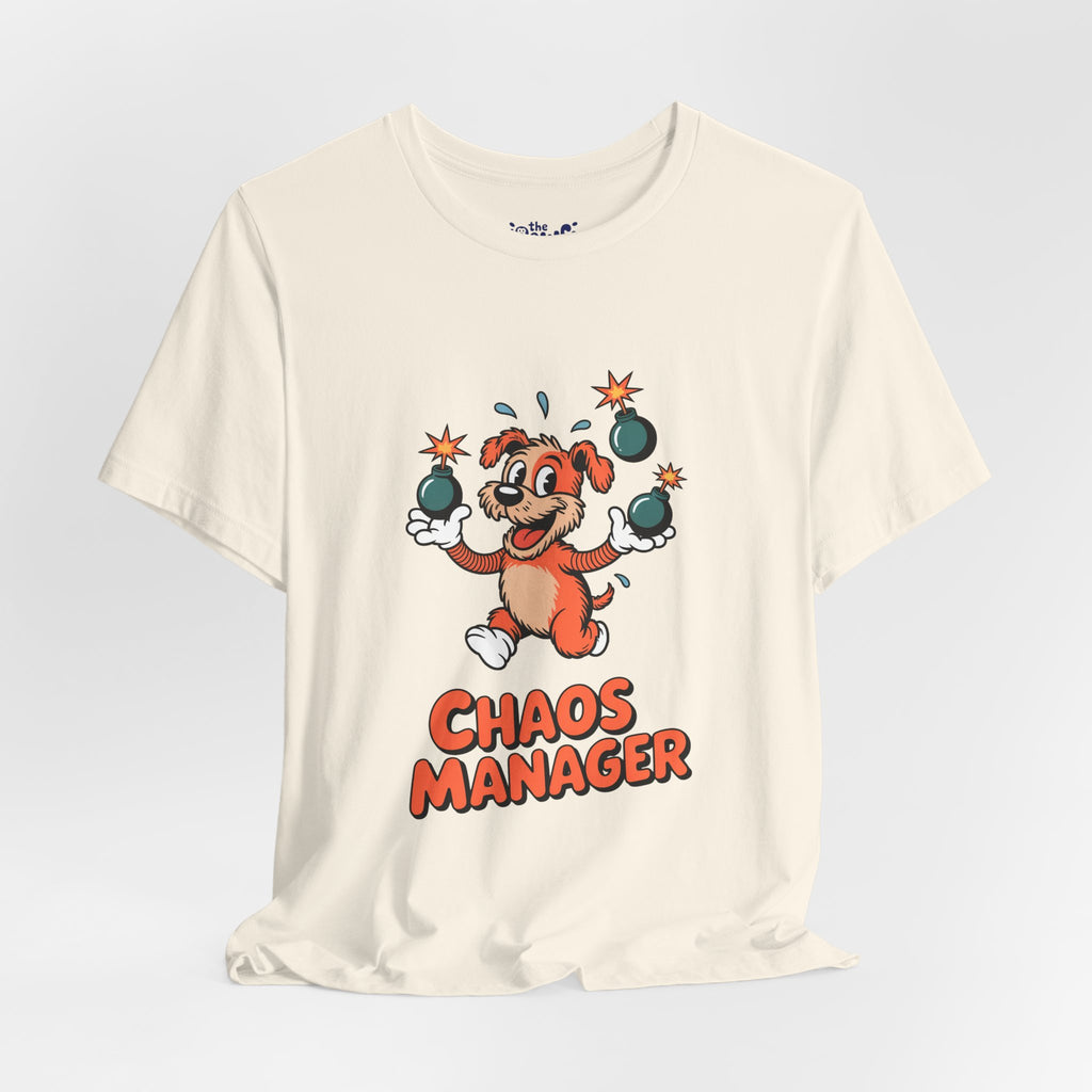 Chaos Manager Graphic T-Shirt | Vintage Rubber Hose Cartoon Apparel