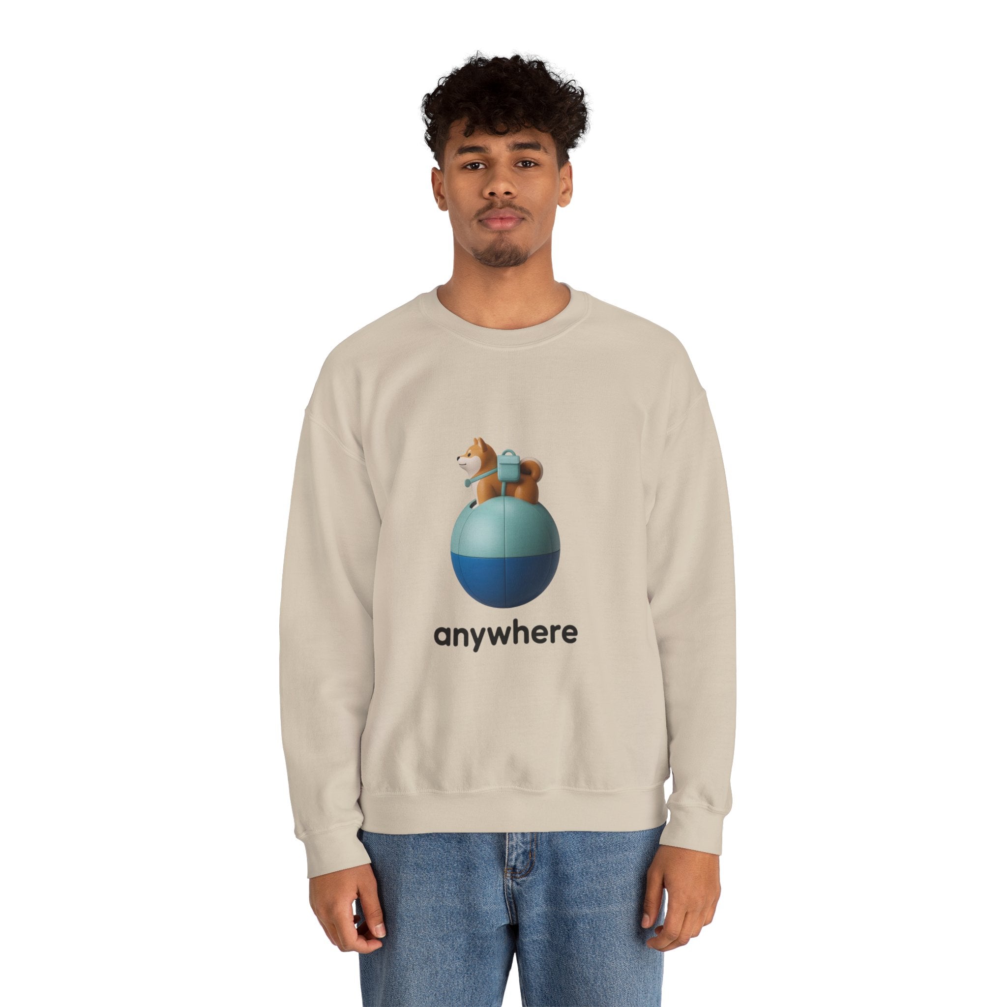 Anywhere Shiba 3D Crewneck | The Vinyl Toy Capsule