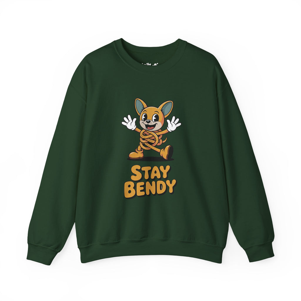 Stay Bendy Noodle Dog Crewneck | The Ink & Noodle Syndicate
