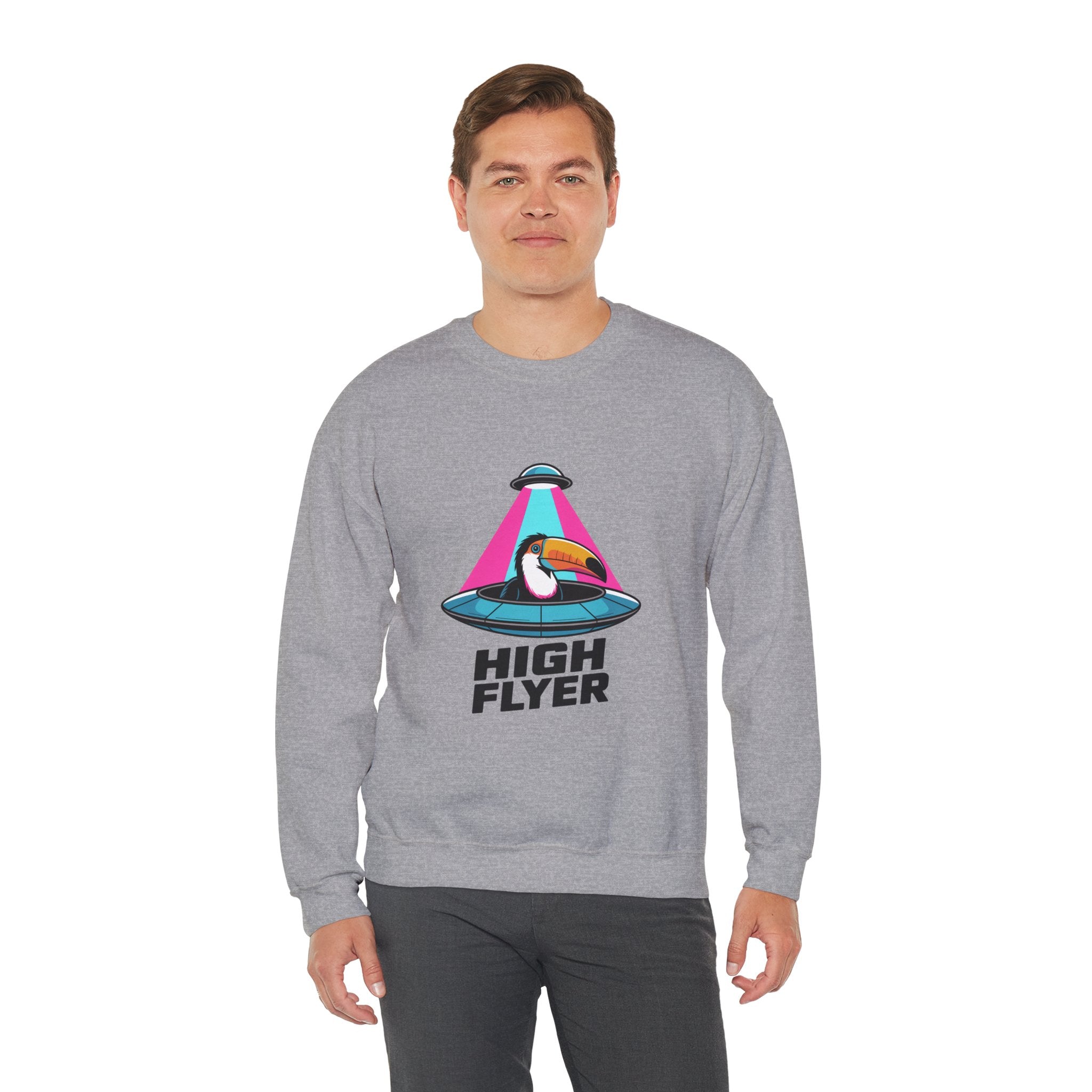 High Flyer UFO Premium Sweatshirt | Neon Sci-Fi Capsule