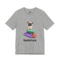 Balance Pug Graphic T-Shirt | Minimalist Designer Toy Streetwear