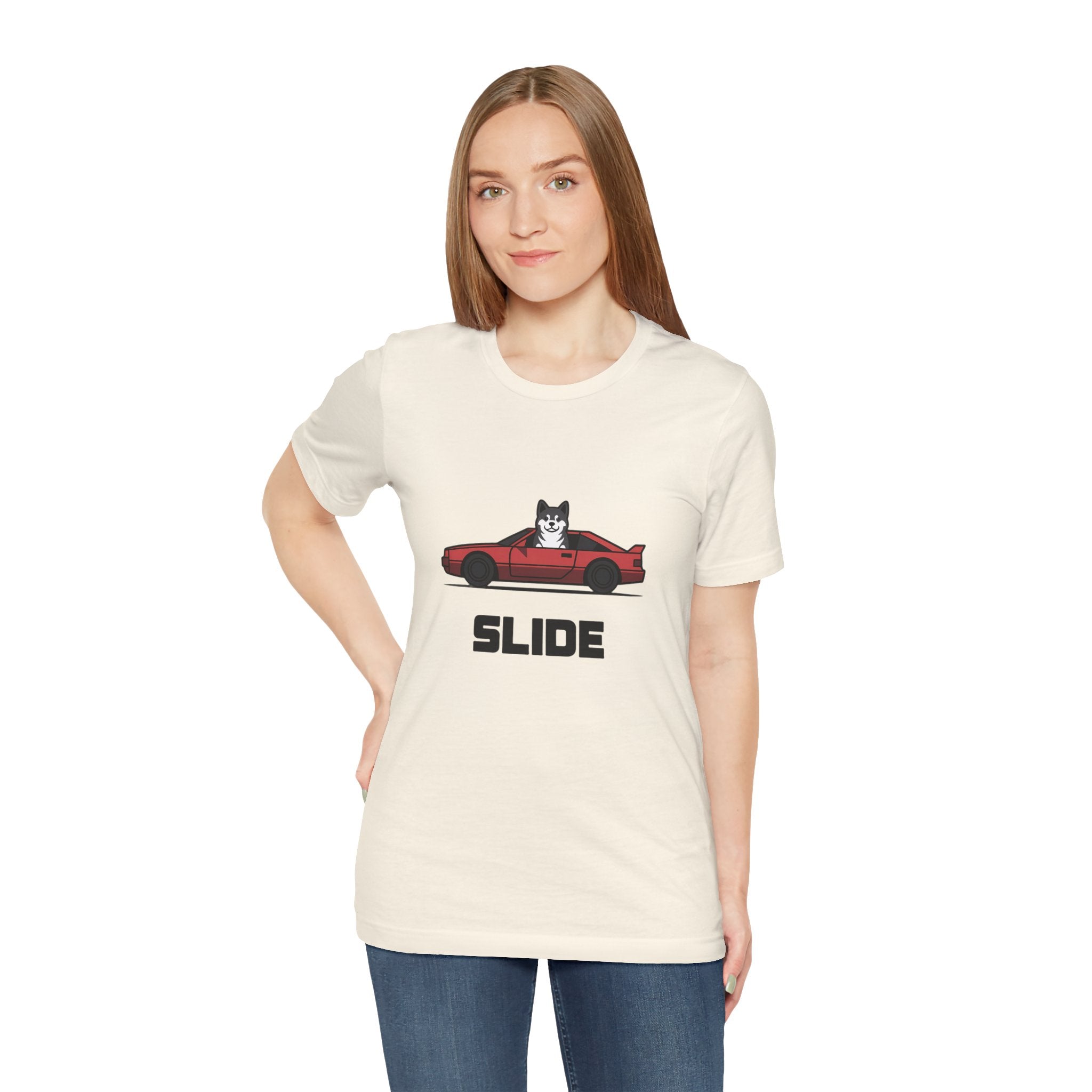 Slide Akita Graphic T-Shirt | JDM Streetwear Vector Graphic