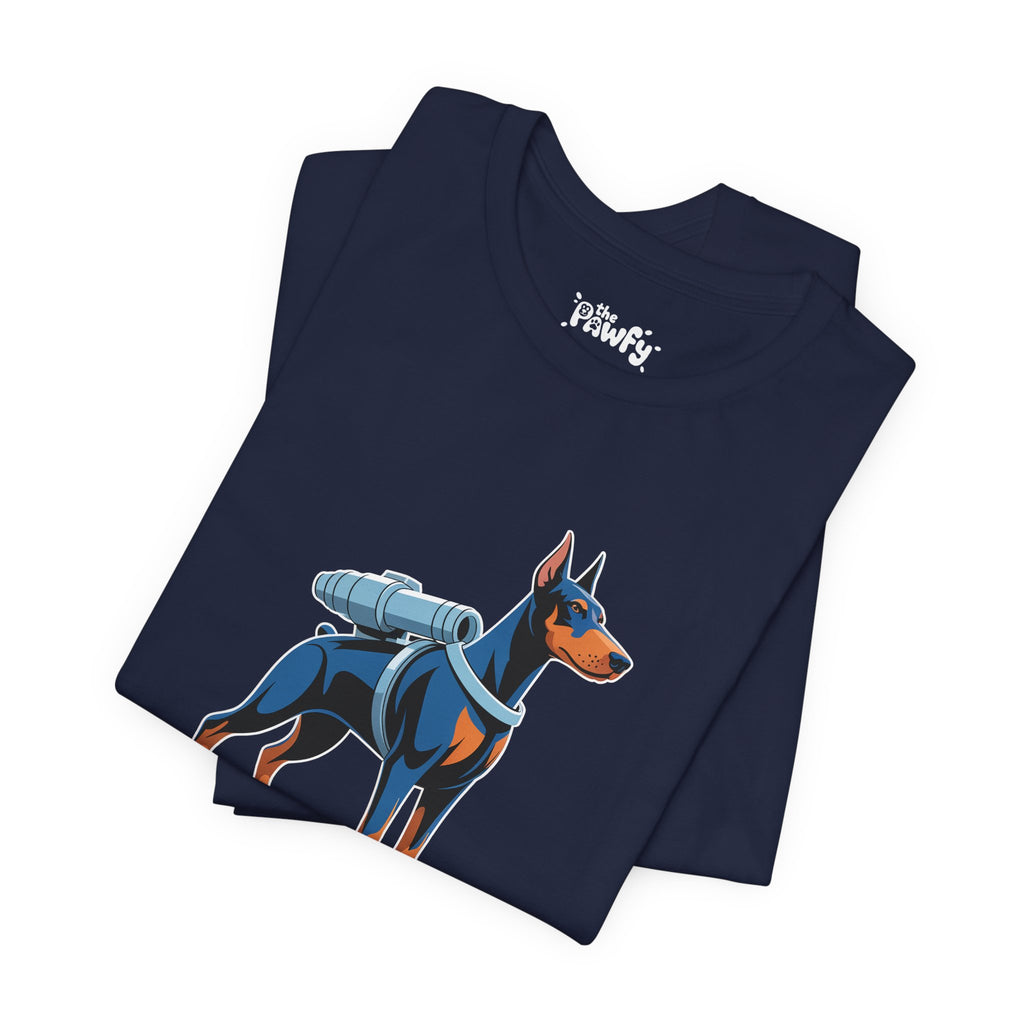 Launch Doberman Graphic T-Shirt | Futuristic Designer Toy Streetwear