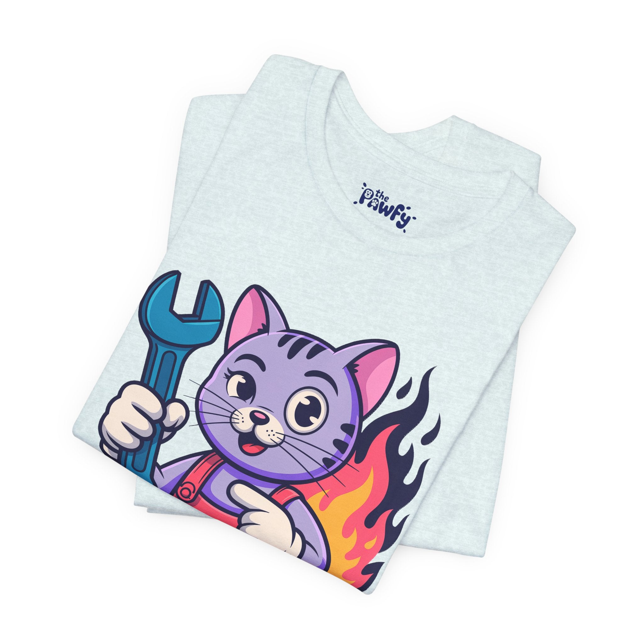 I Can Fix It Cat Graphic T-Shirt | Vintage Disaster Mechanic Apparel