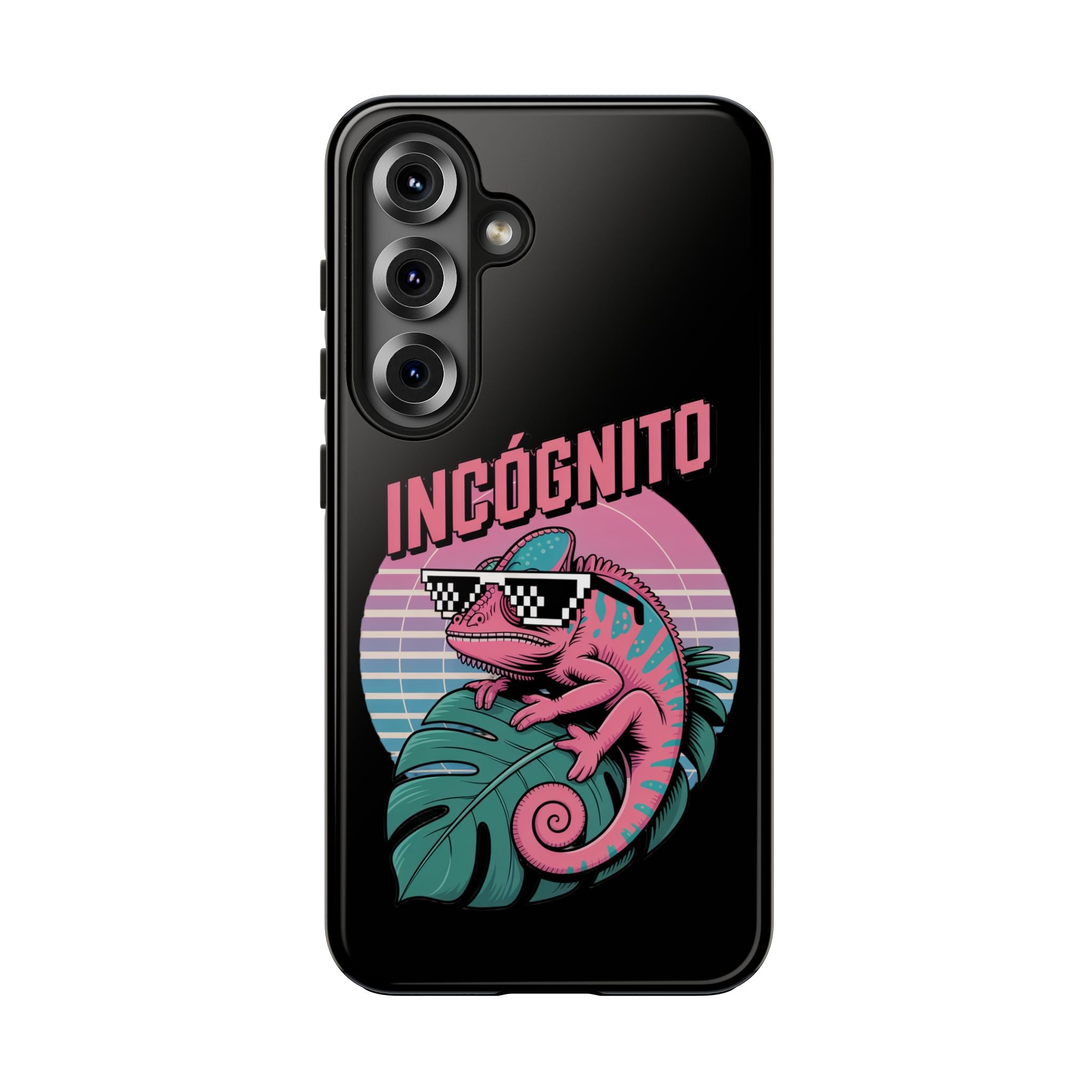 Incógnito Retro Chameleon Tough Phone Case | Synthwave Aesthetic