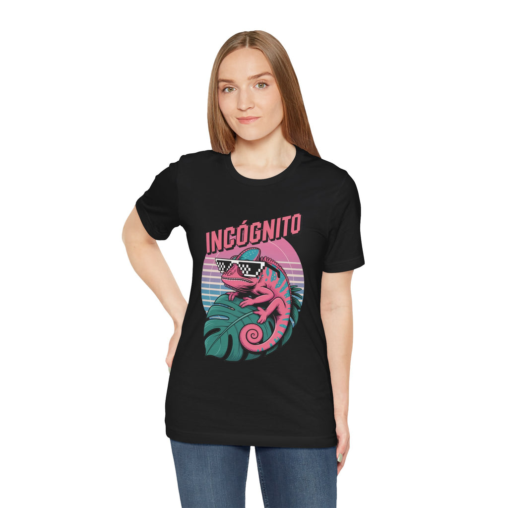 Incógnito Retro Chameleon Graphic T-Shirt | Synthwave Streetwear