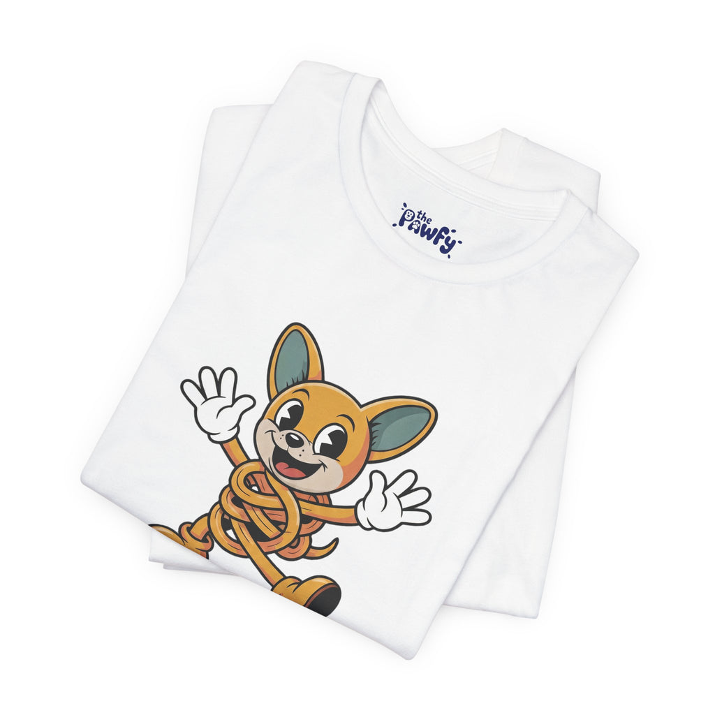 Stay Bendy Zen Chihuahua Graphic T-Shirt | Retro Rubber Hose Streetwear