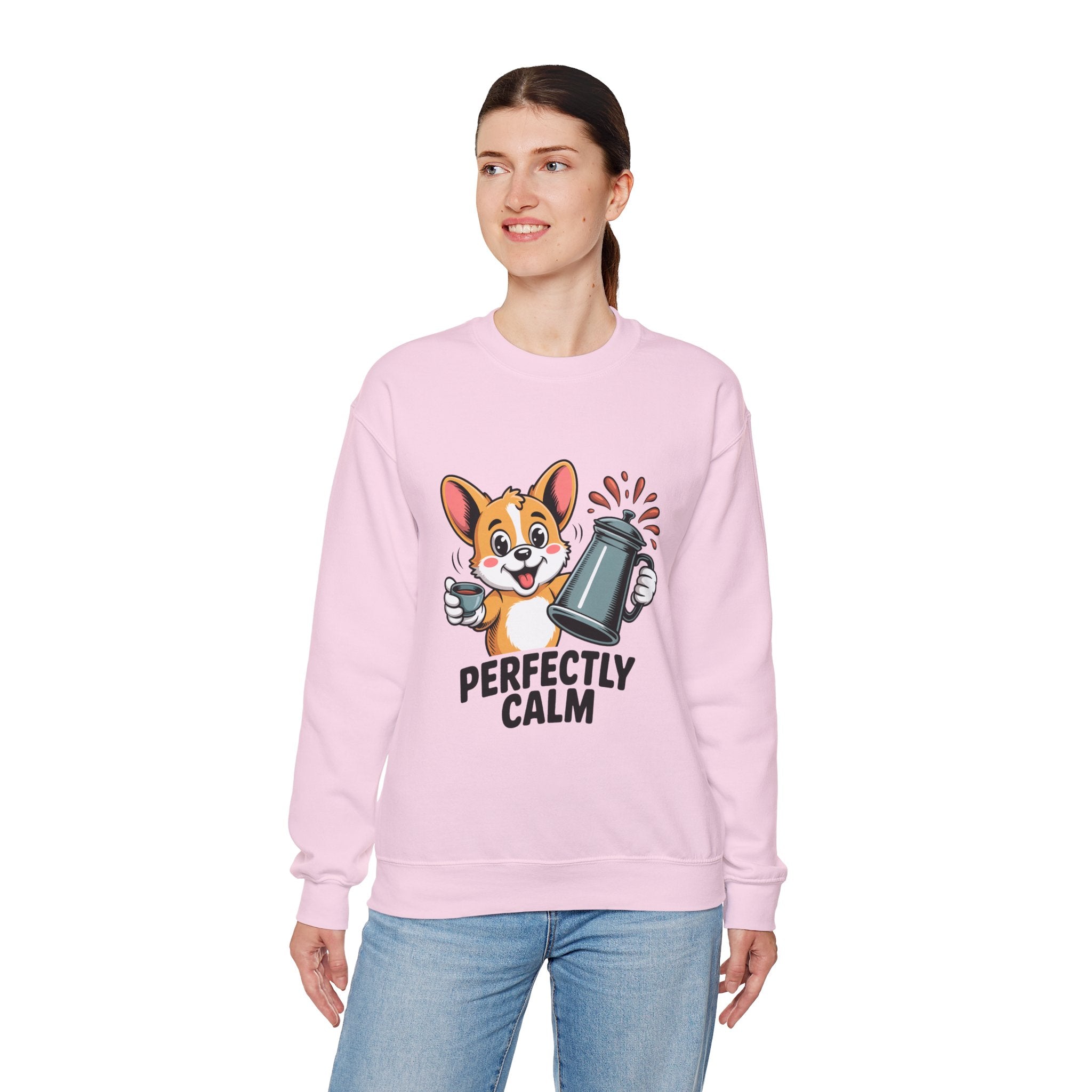 Perfectly Calm Caffeine Crewneck | Ink & Noodle Syndicate
