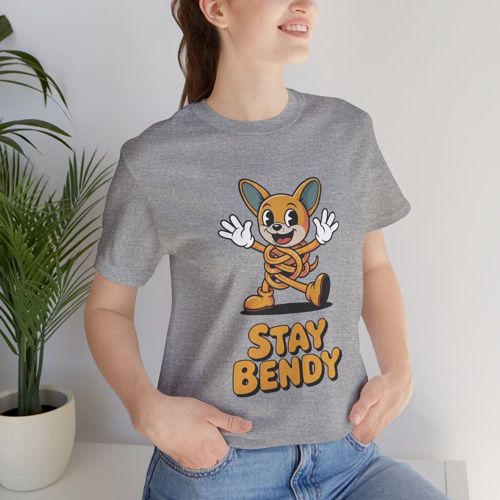 Stay Bendy Zen Chihuahua Graphic T-Shirt | Retro Rubber Hose Streetwear