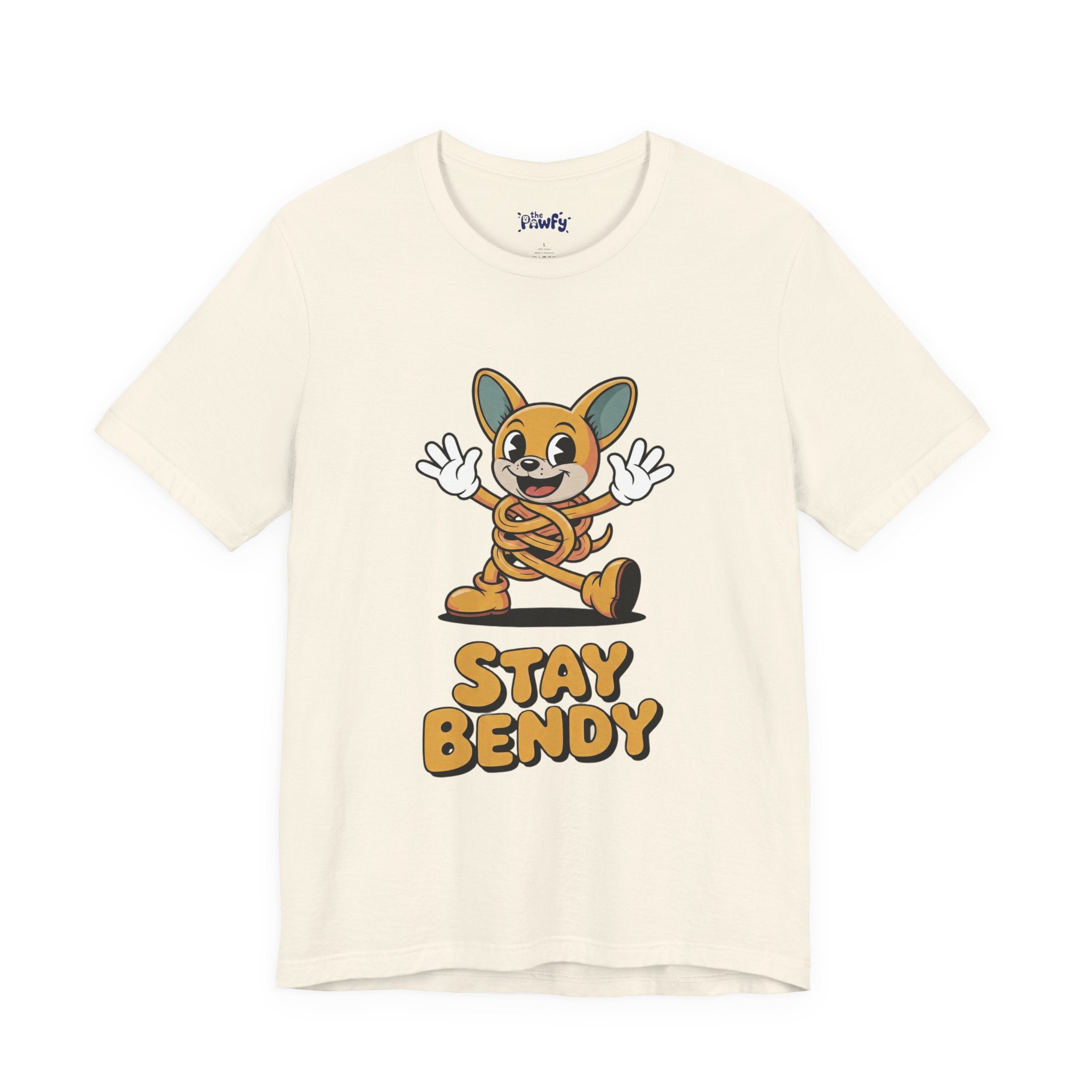 Stay Bendy Zen Chihuahua Graphic T-Shirt | Retro Rubber Hose Streetwear