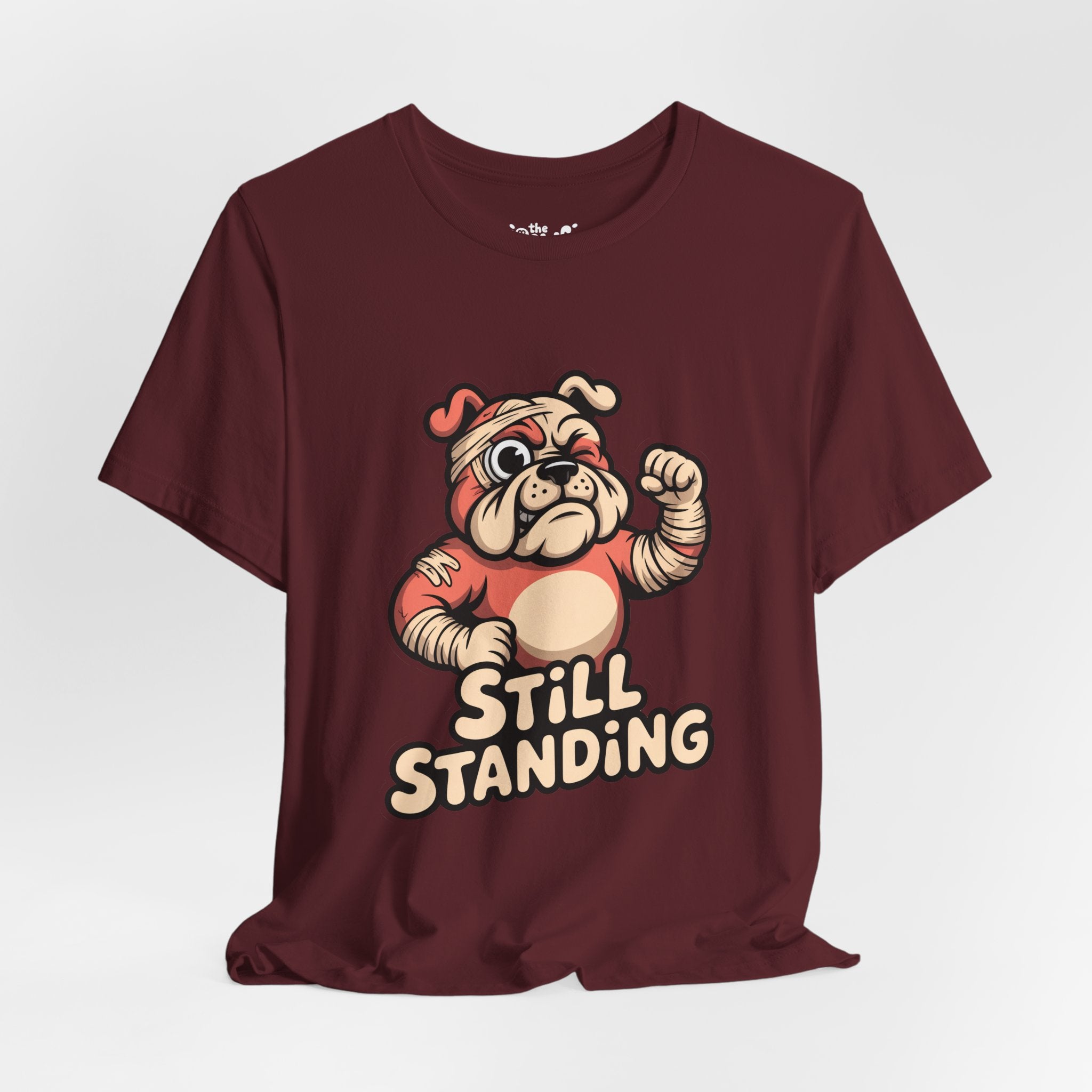 Still Standing Bulldog Graphic T-Shirt | Vintage Fighter Streetwear