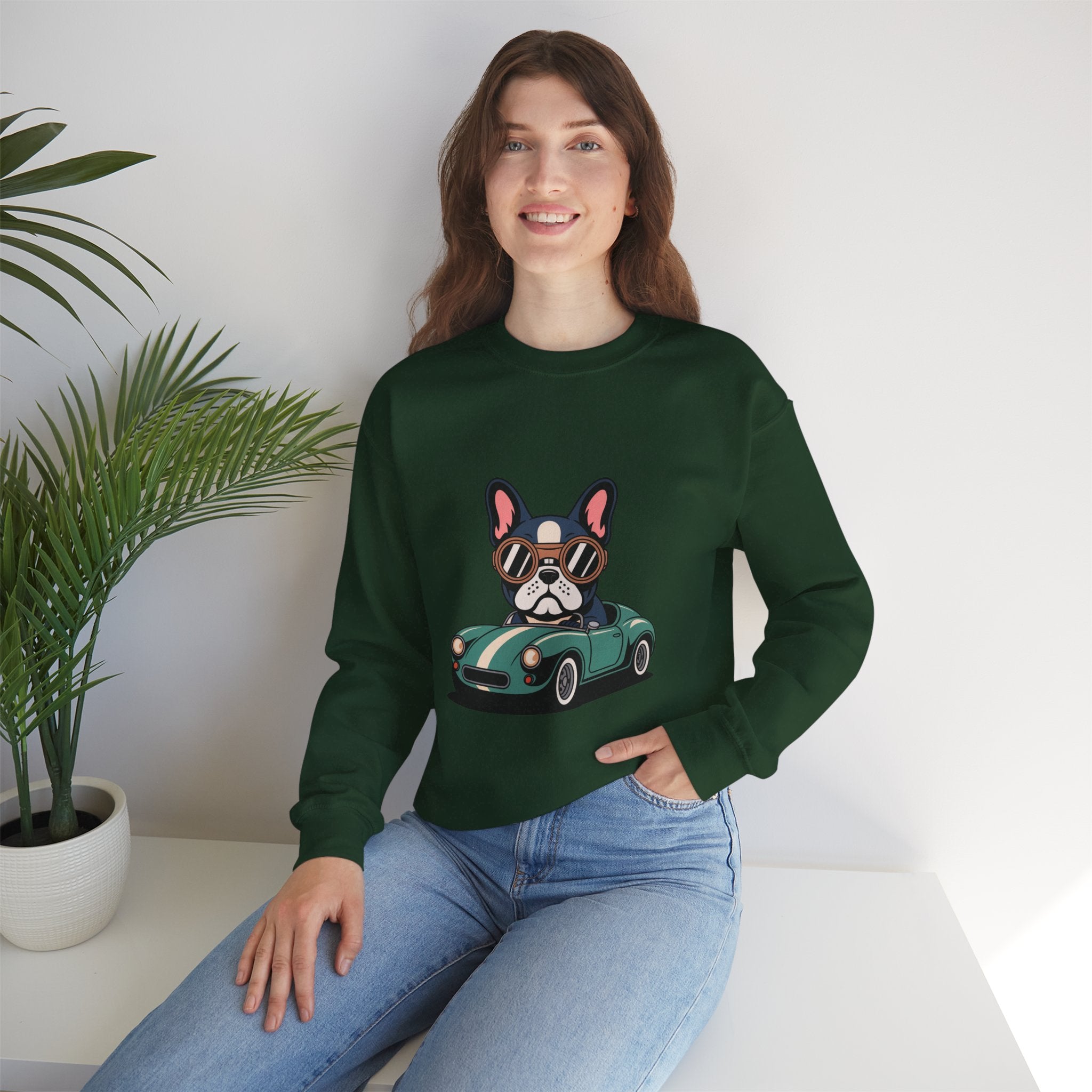 Syndicate Racer Frenchie Crewneck | Vintage Speed Series
