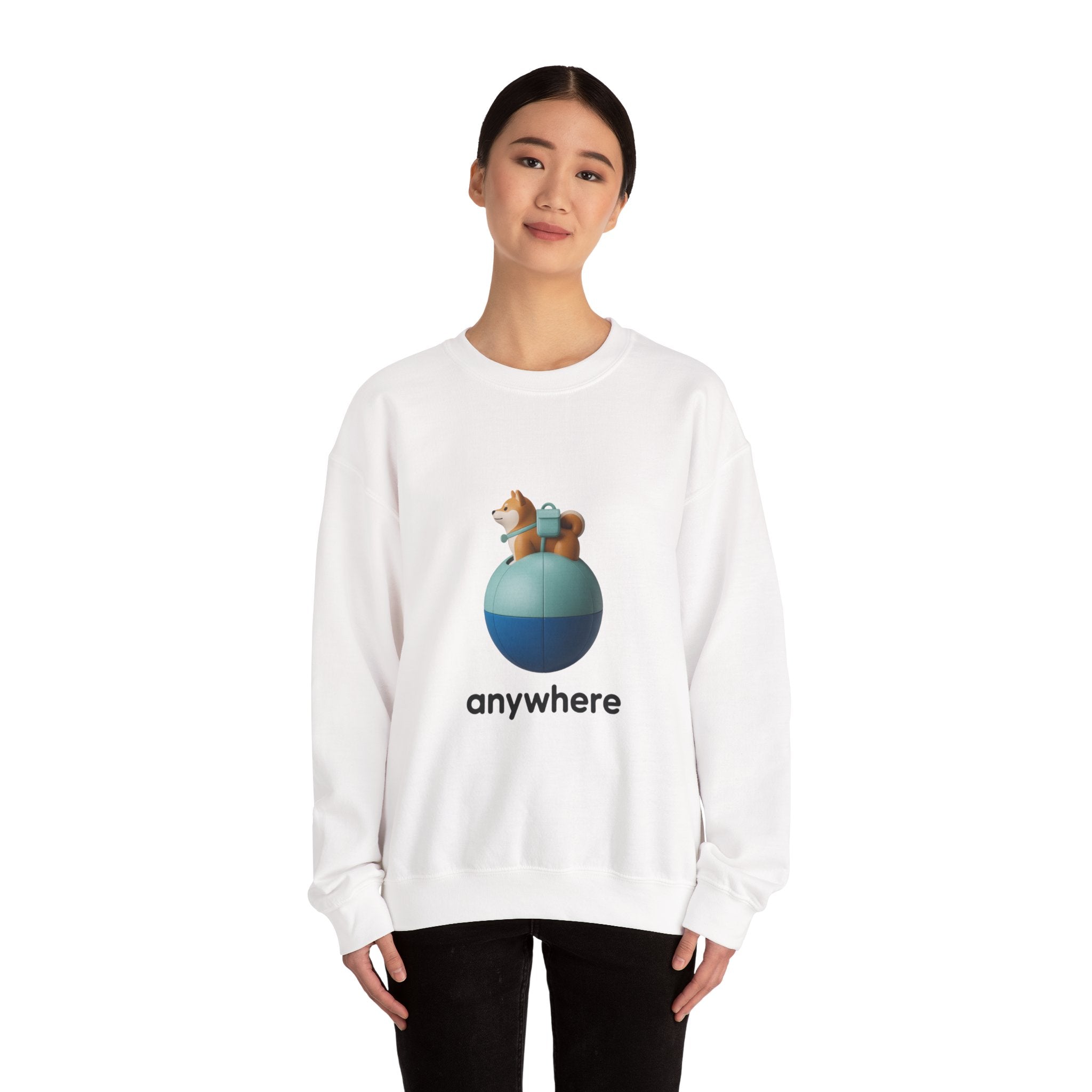 Anywhere Shiba 3D Crewneck | The Vinyl Toy Capsule