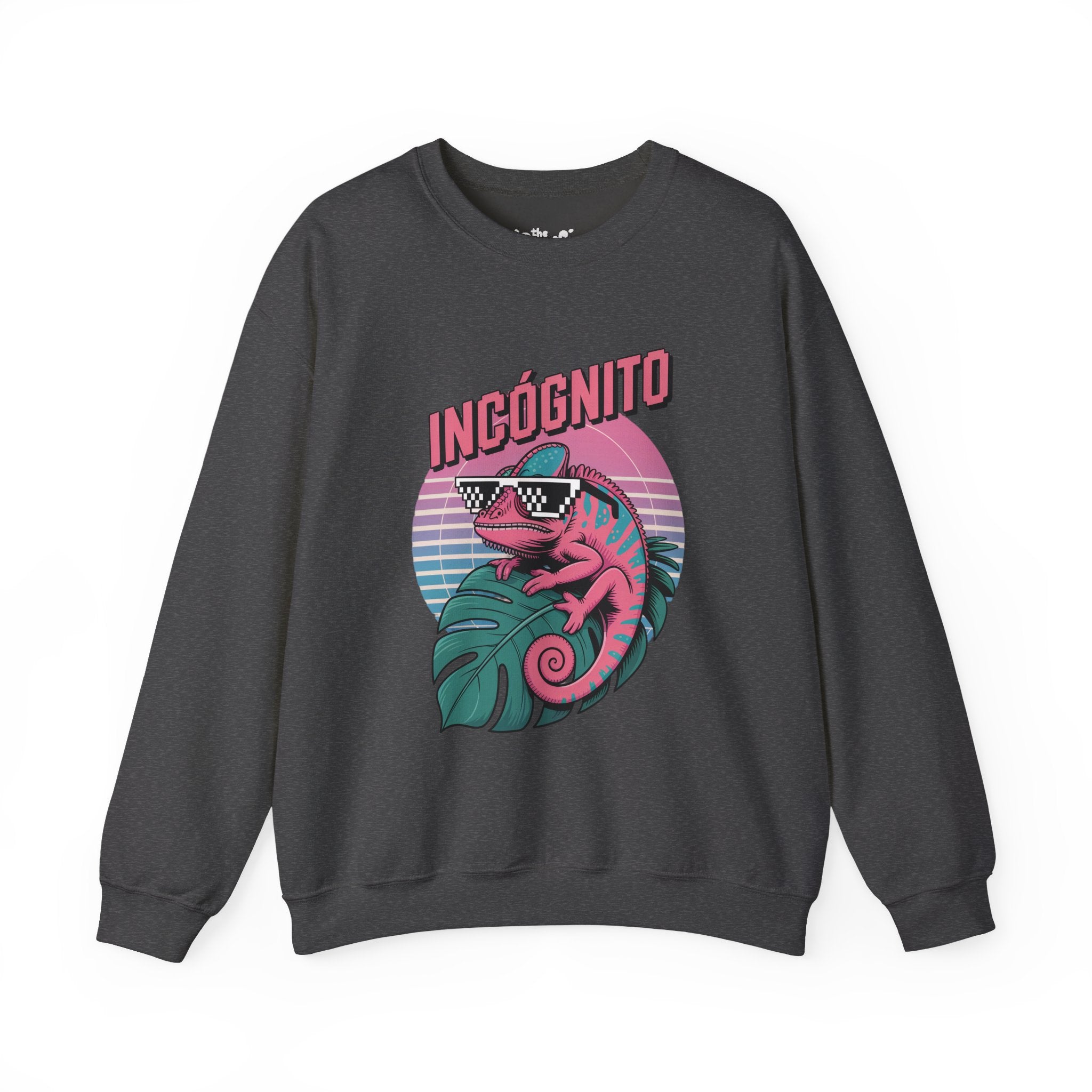 Incógnito Retro Chameleon Crewneck Sweatshirt | Vaporwave Streetwear