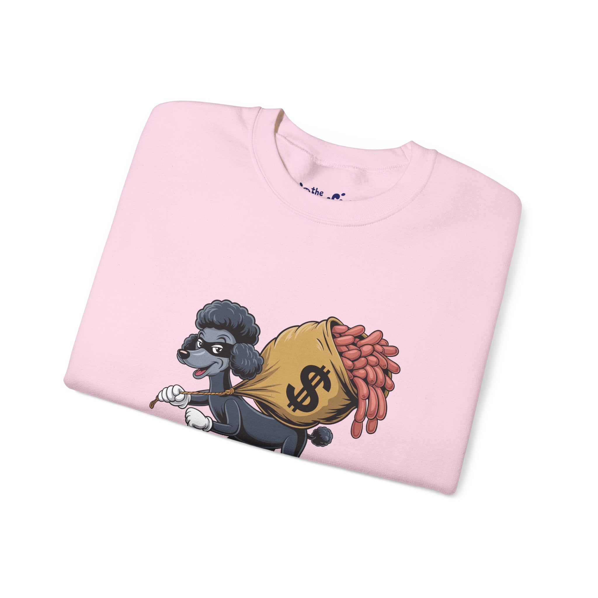 Easy Money Poodle Heist Crewneck | Vintage Hustle Syndicate