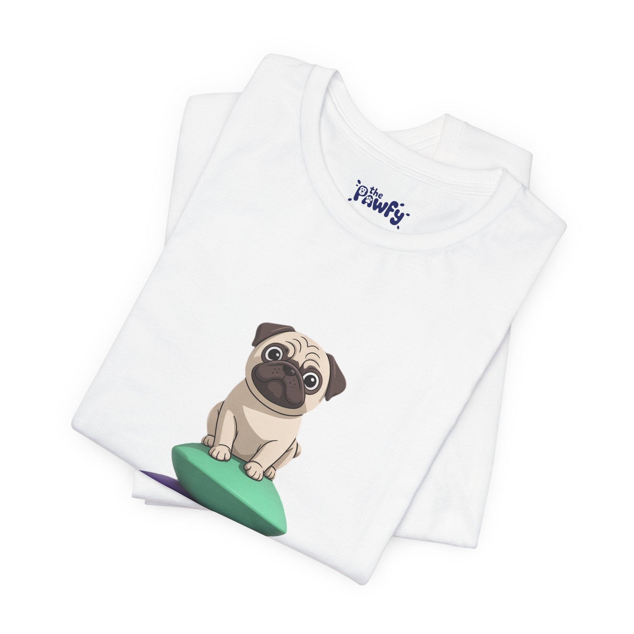Balance Pug Graphic T-Shirt | Minimalist Designer Toy Streetwear