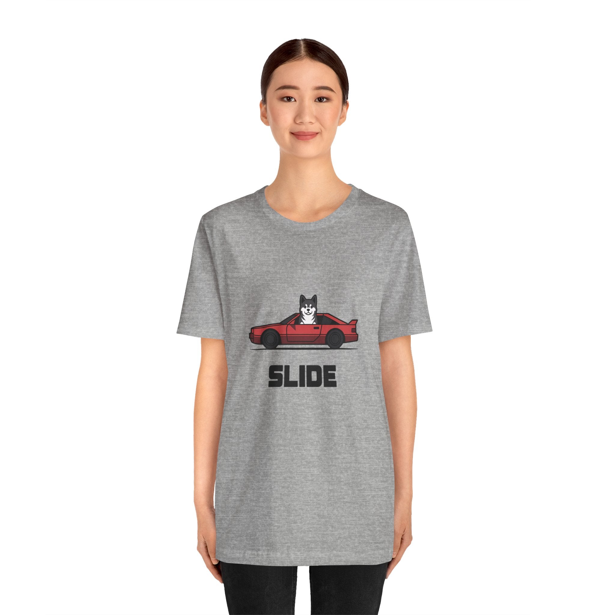 Slide Akita Graphic T-Shirt | JDM Streetwear Vector Graphic