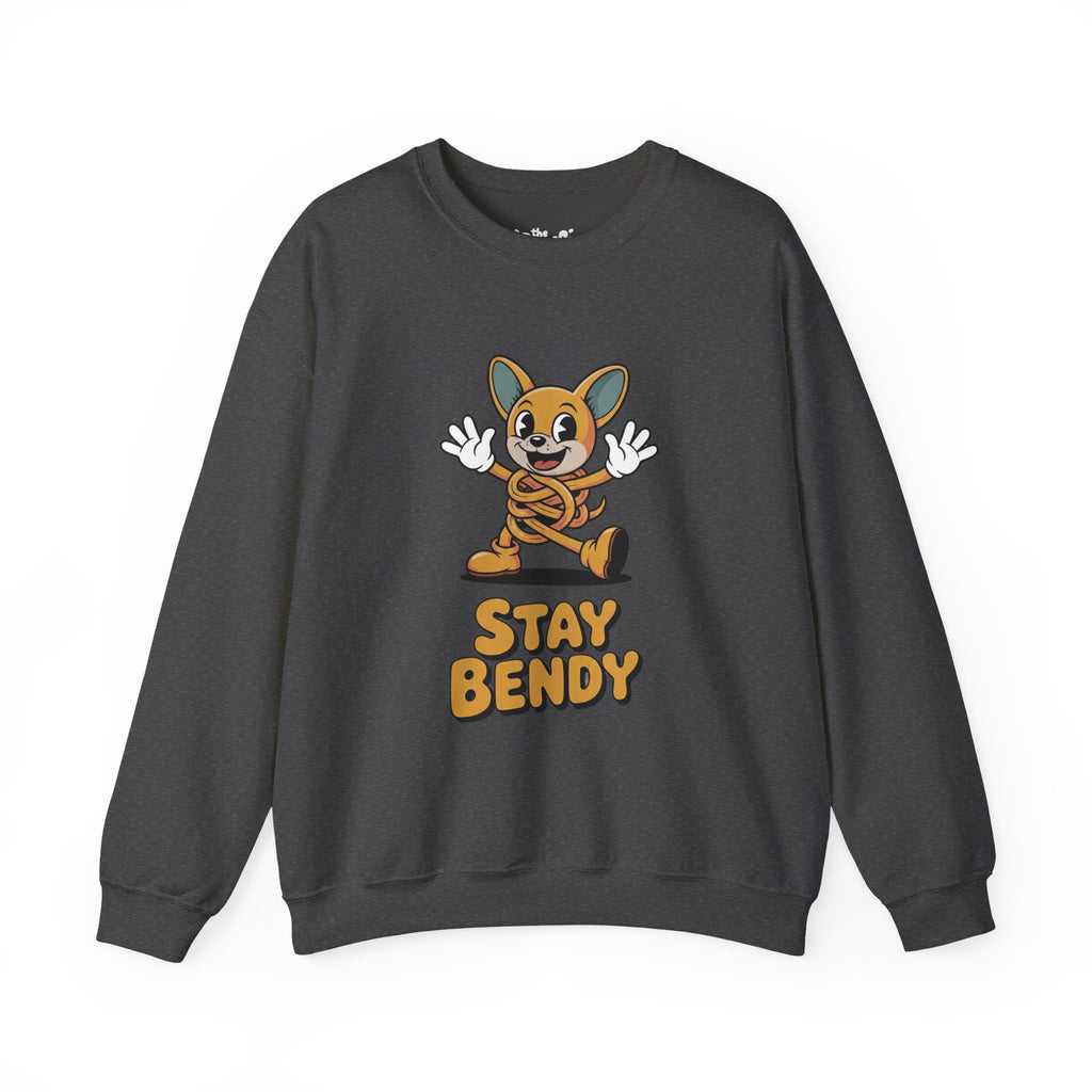 Stay Bendy Noodle Dog Crewneck | The Ink & Noodle Syndicate
