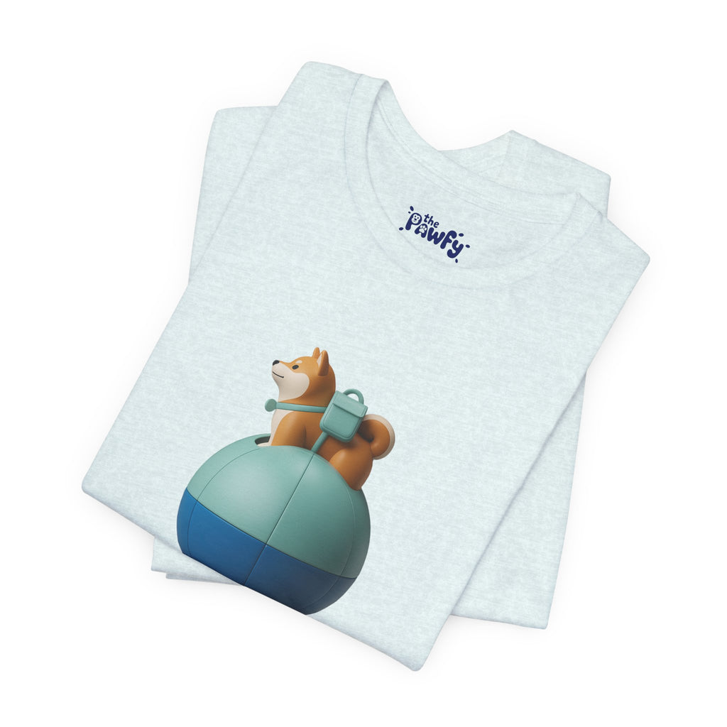 Anywhere Shiba Graphic T-Shirt | Minimalist Vinyl Toy Streetwear