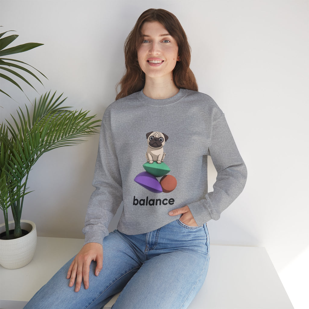 Balance Pug Heavyweight Crewneck | Designer Toy Series