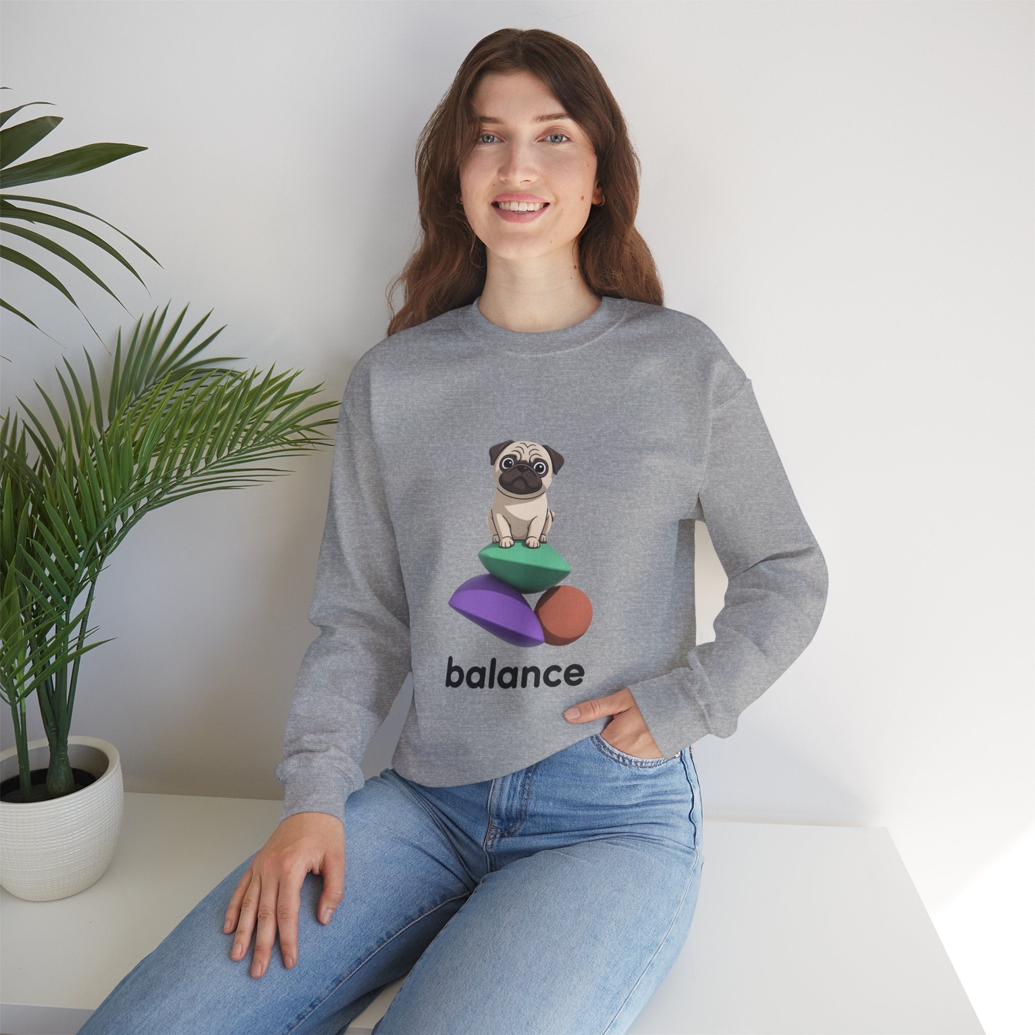 Balance Pug Heavyweight Crewneck | Designer Toy Series