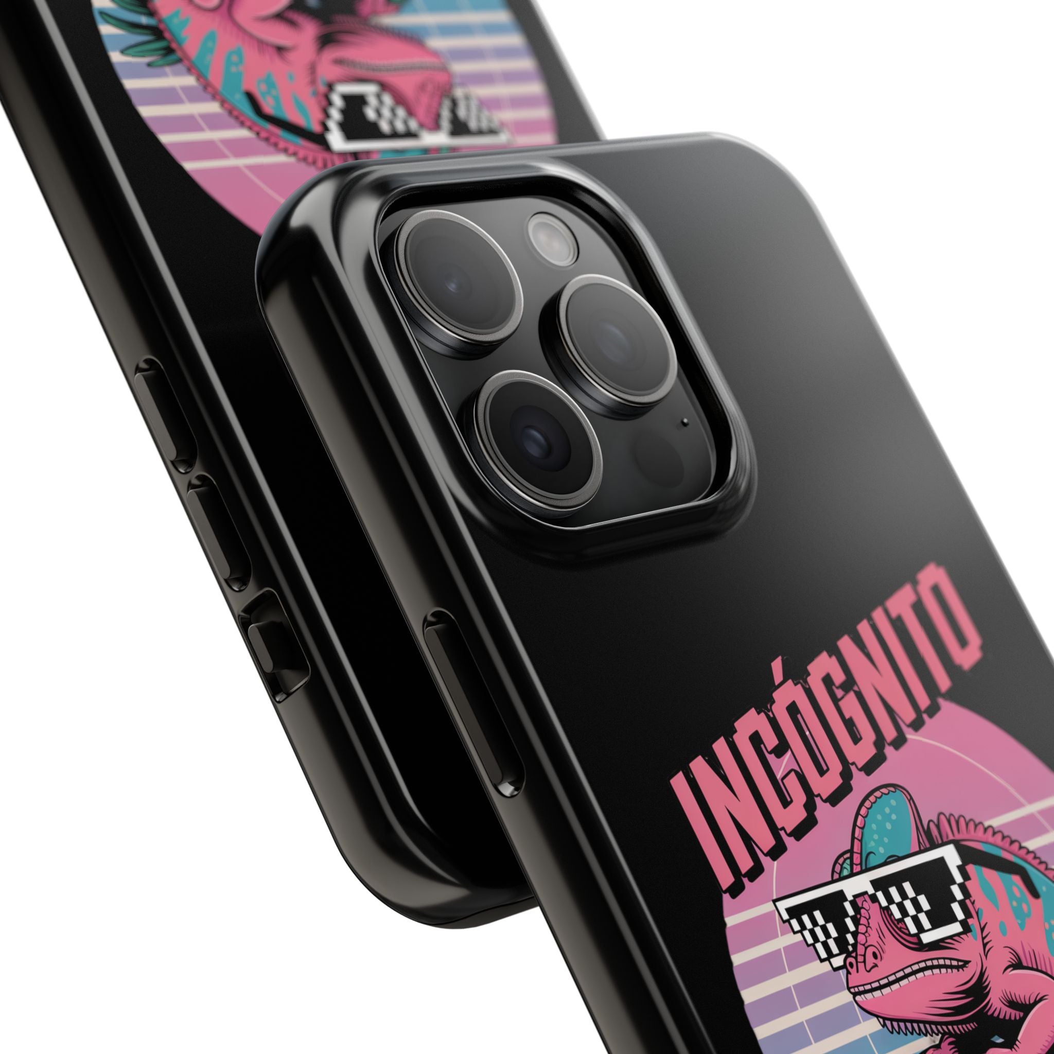 Incógnito Retro Chameleon Tough Phone Case | Synthwave Aesthetic