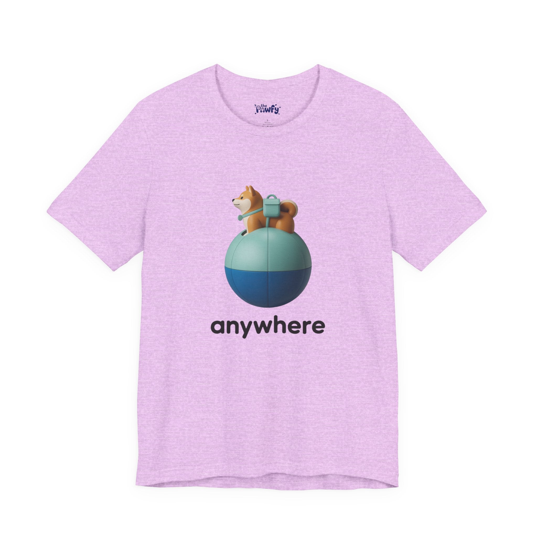 Anywhere Shiba Graphic T-Shirt | Minimalist Vinyl Toy Streetwear