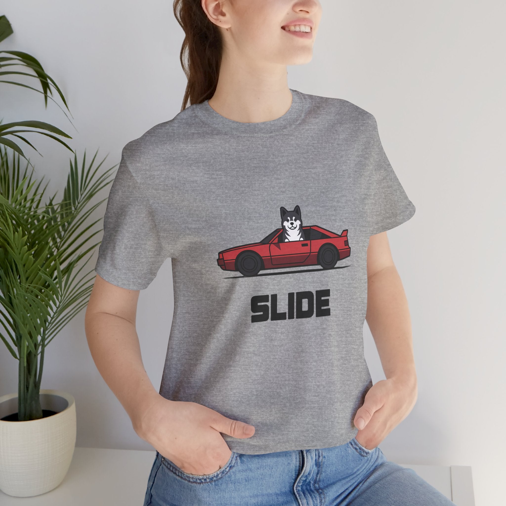 Slide Akita Graphic T-Shirt | JDM Streetwear Vector Graphic