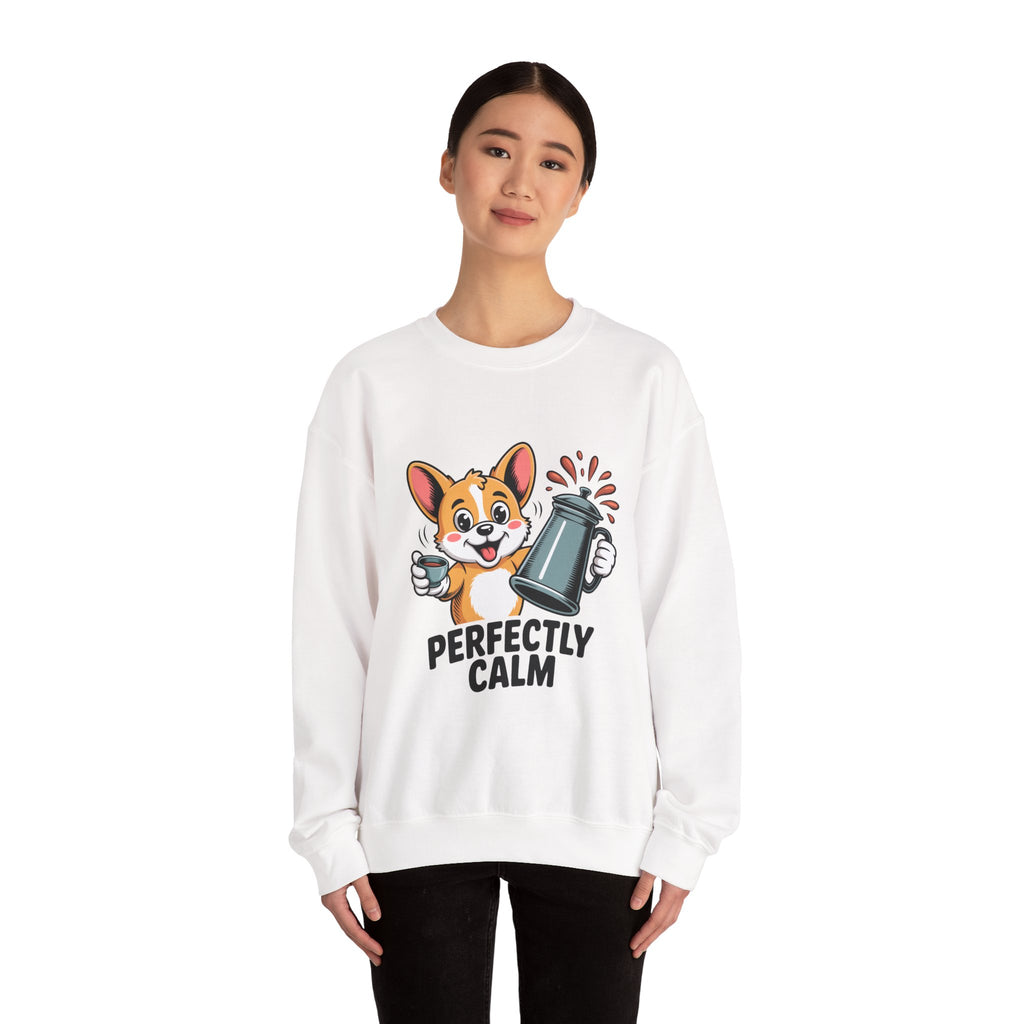 Perfectly Calm Caffeine Crewneck | Ink & Noodle Syndicate