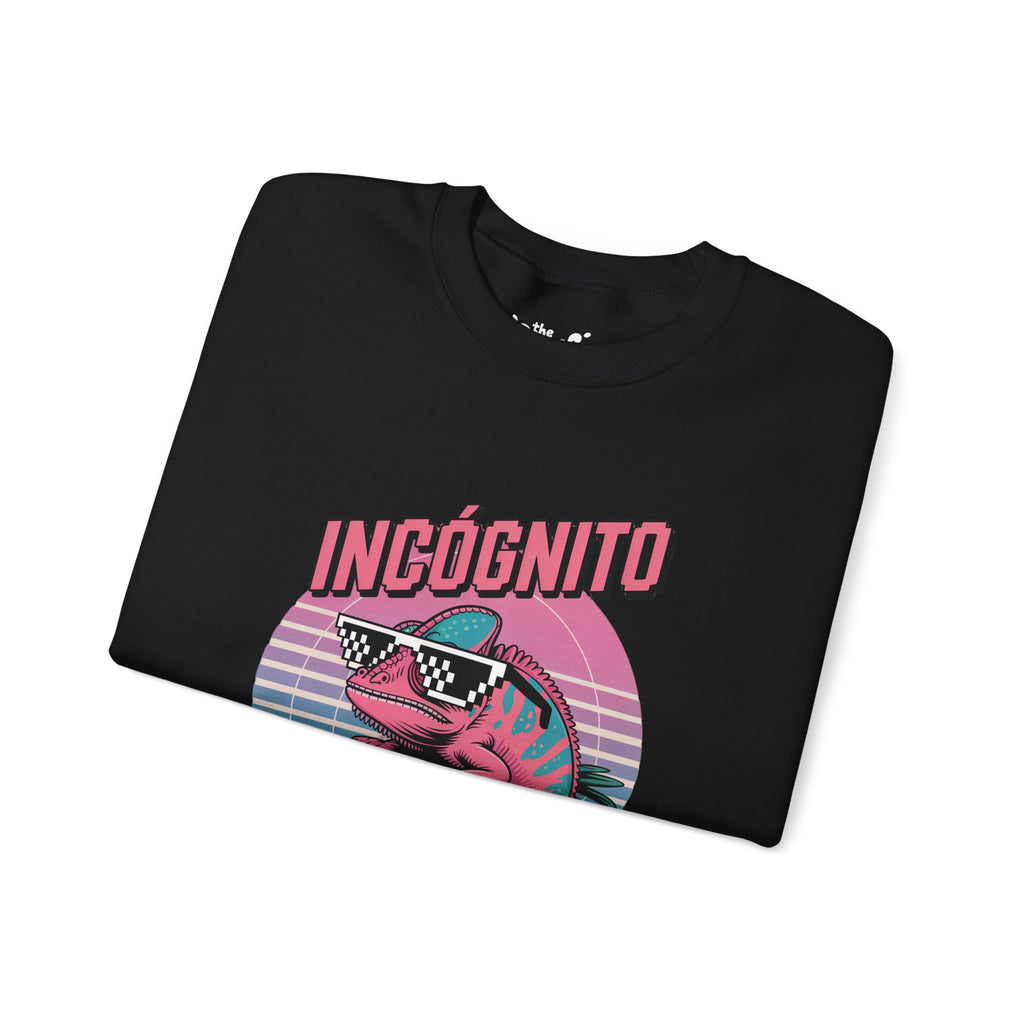 Incógnito Retro Chameleon Crewneck Sweatshirt | Vaporwave Streetwear