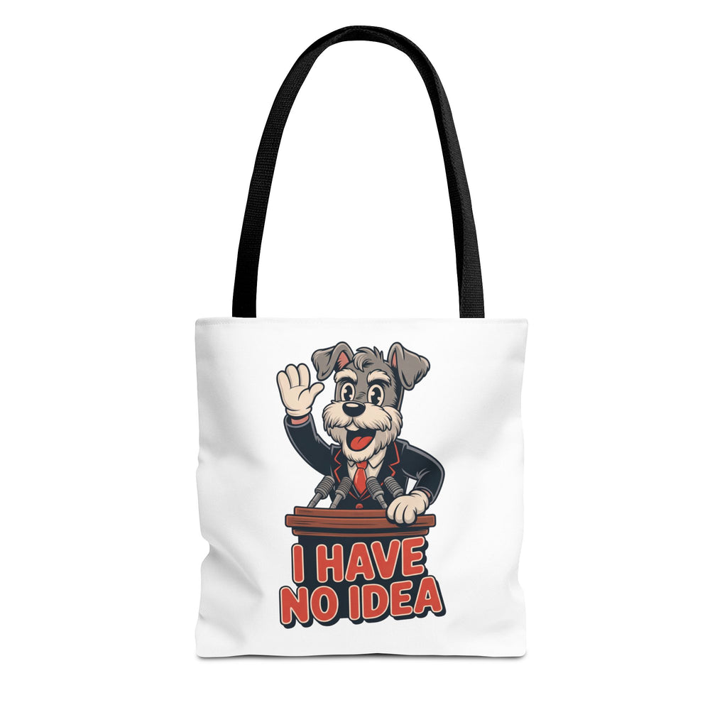 I Have No Idea Schnauzer President Tote Bag | Vintage Canvas Accessory