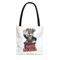 I Have No Idea Schnauzer President Tote Bag | Vintage Canvas Accessory