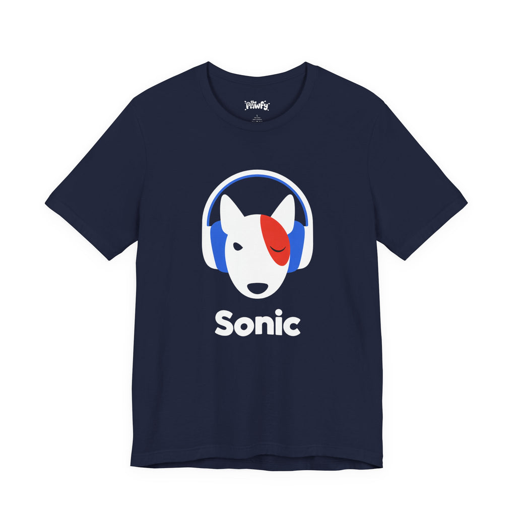 Sonic Bull Terrier Graphic T-Shirt | Minimalist Designer Toy Streetwear