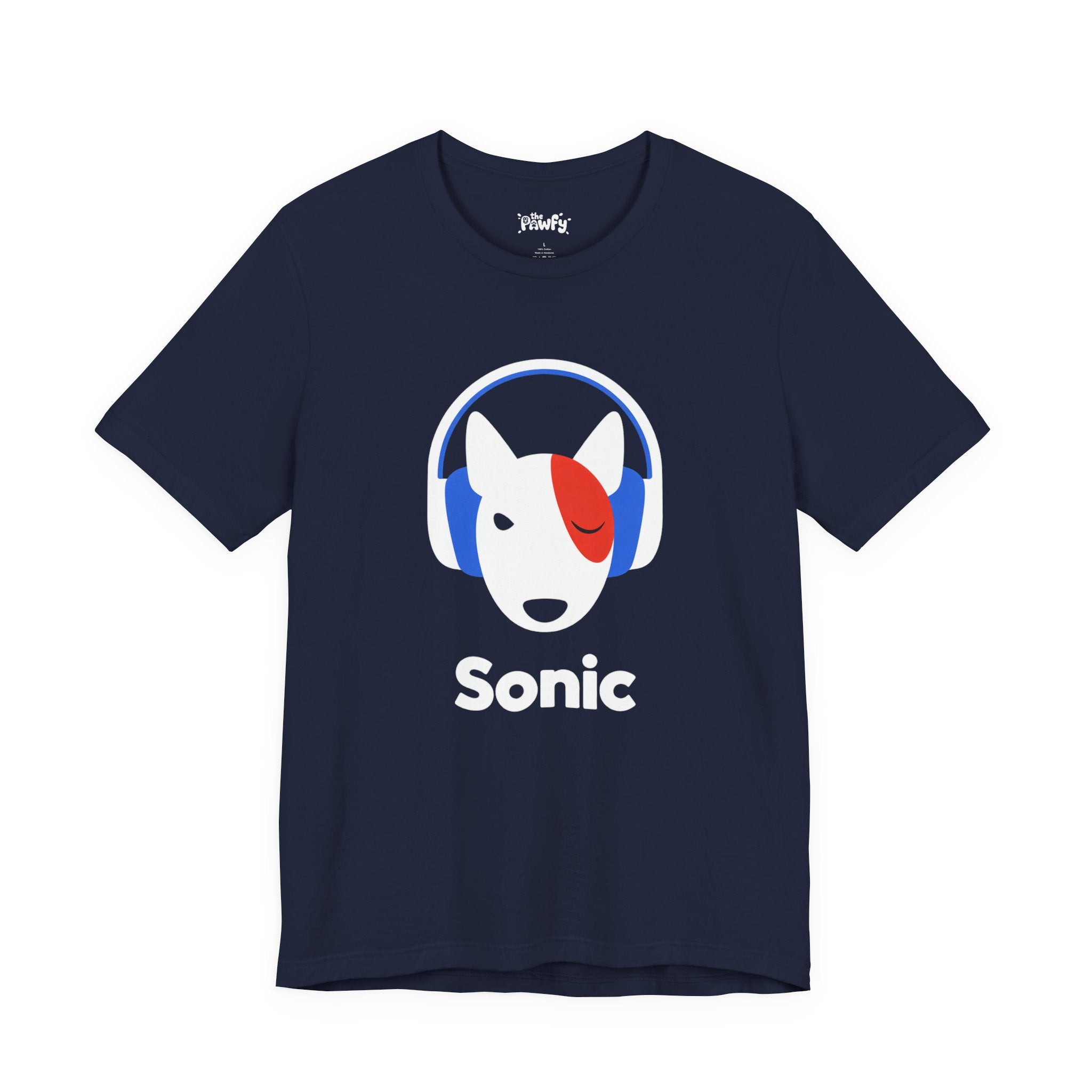 Sonic Bull Terrier Graphic T-Shirt | Minimalist Designer Toy Streetwear