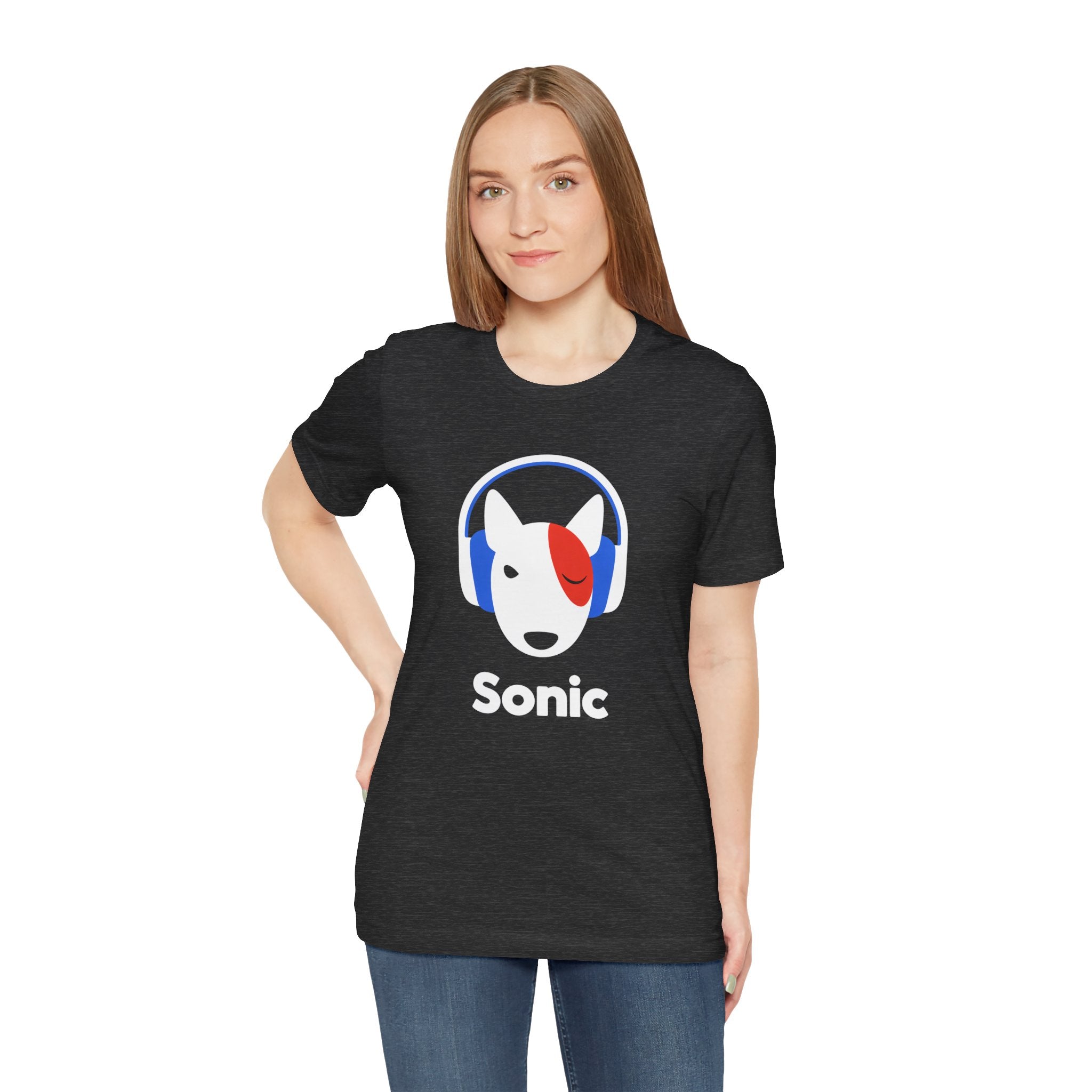 Sonic Bull Terrier Graphic T-Shirt | Minimalist Designer Toy Streetwear