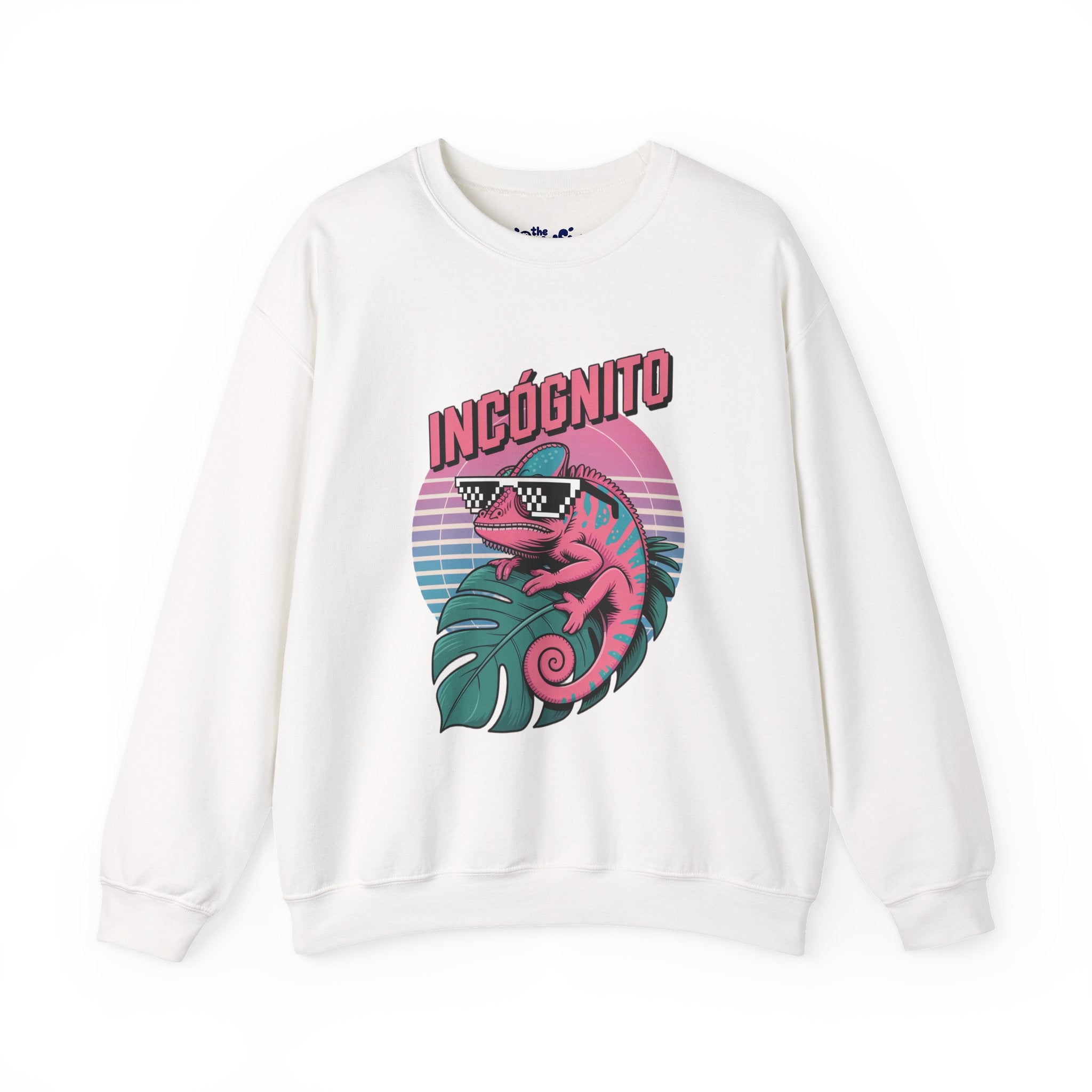 Incógnito Retro Chameleon Crewneck Sweatshirt | Vaporwave Streetwear