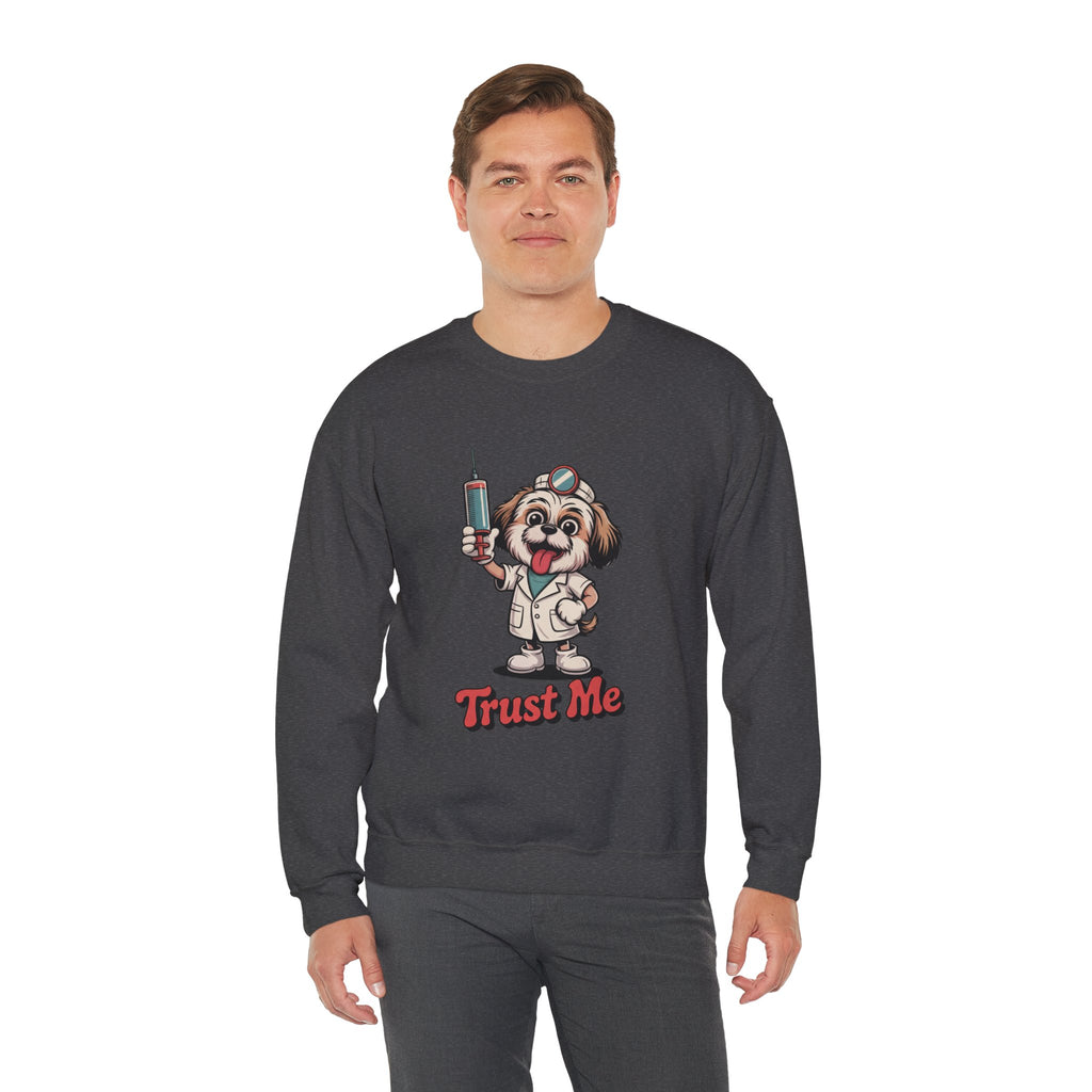 Trust Me Quack Doctor Crewneck | Dark Humor Syndicate