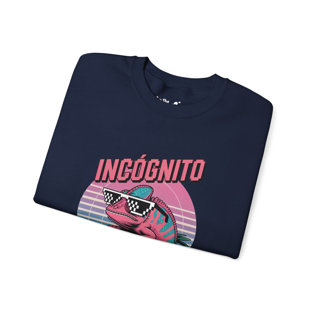 Incógnito Retro Chameleon Crewneck Sweatshirt | Vaporwave Streetwear