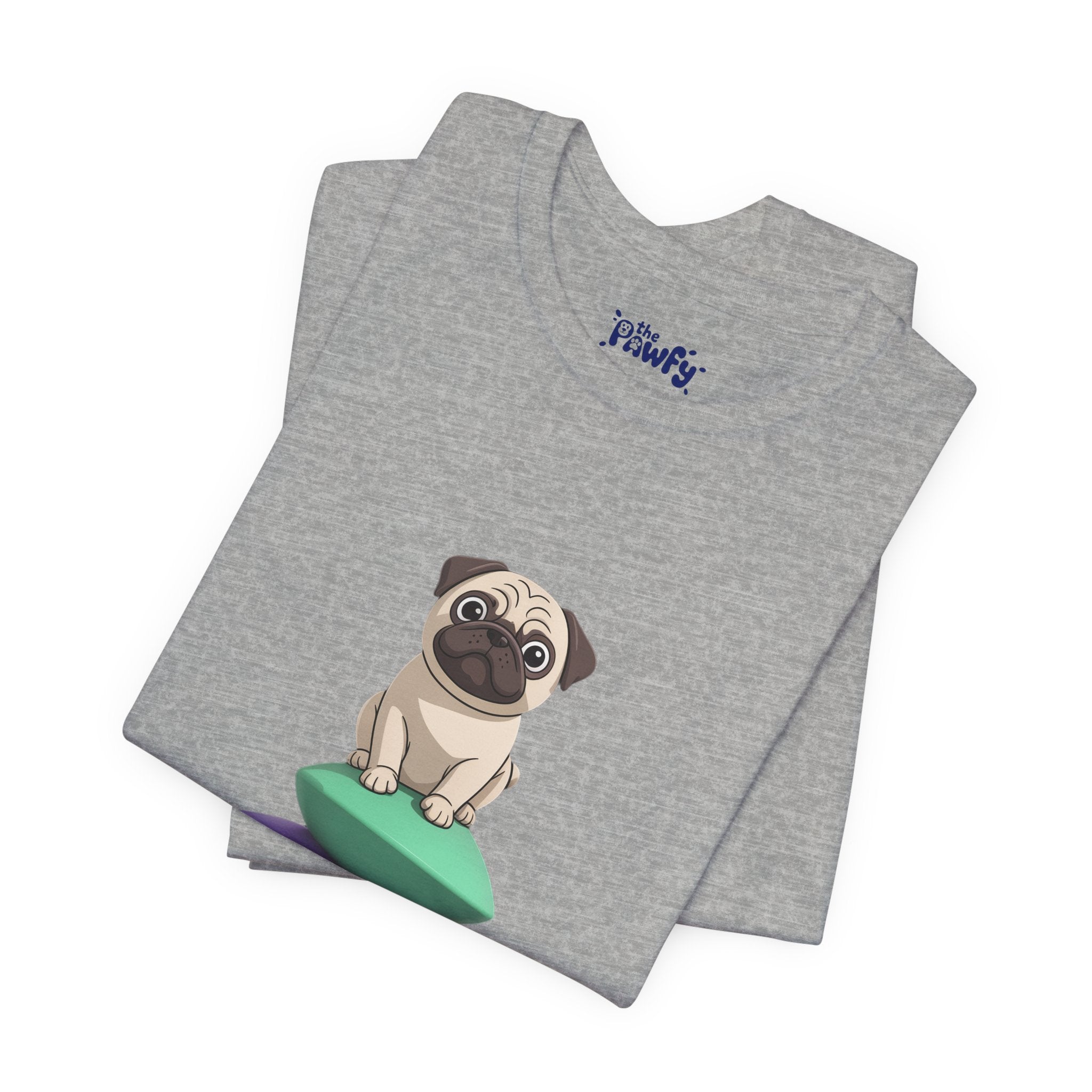Balance Pug Graphic T-Shirt | Minimalist Designer Toy Streetwear