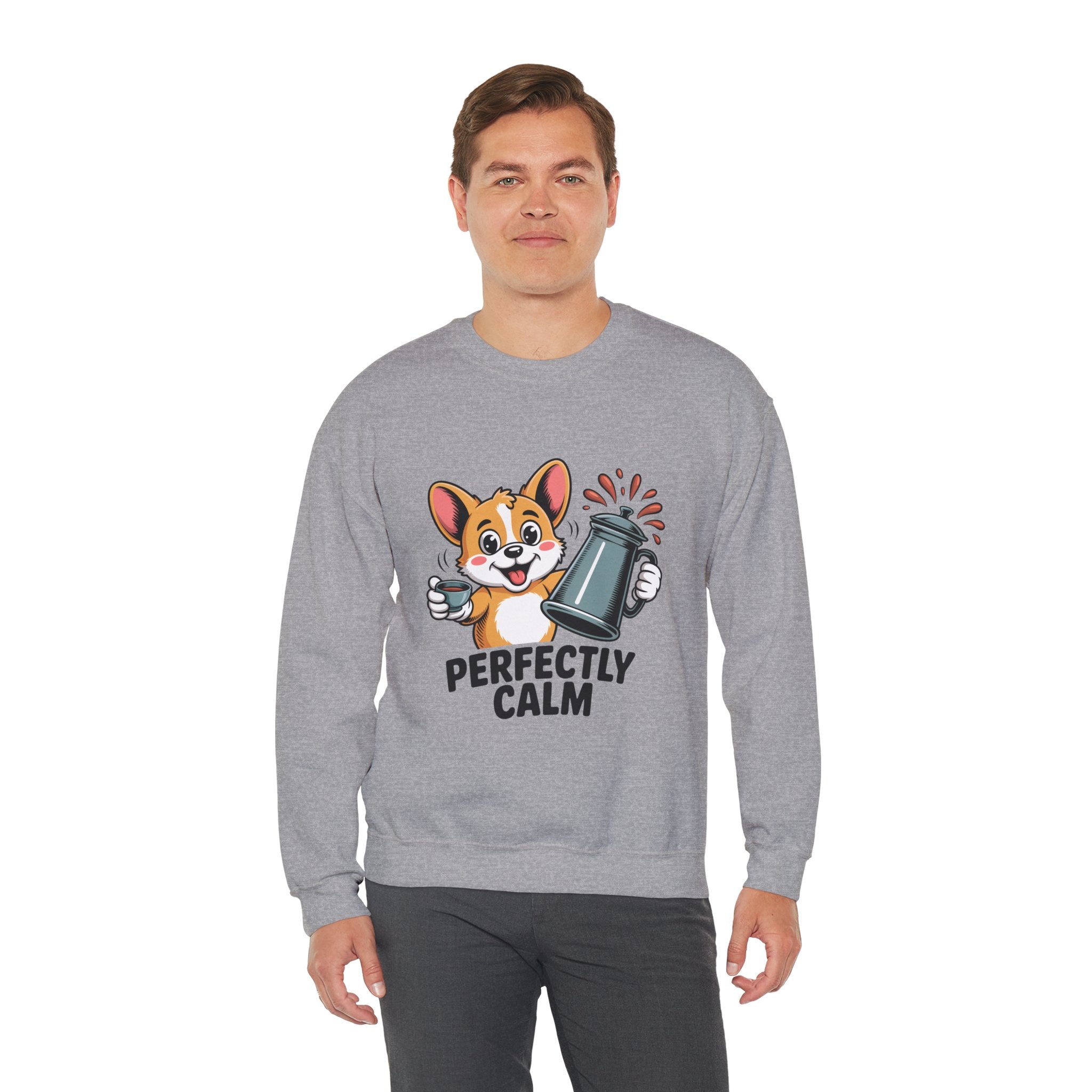 Perfectly Calm Caffeine Crewneck | Ink & Noodle Syndicate